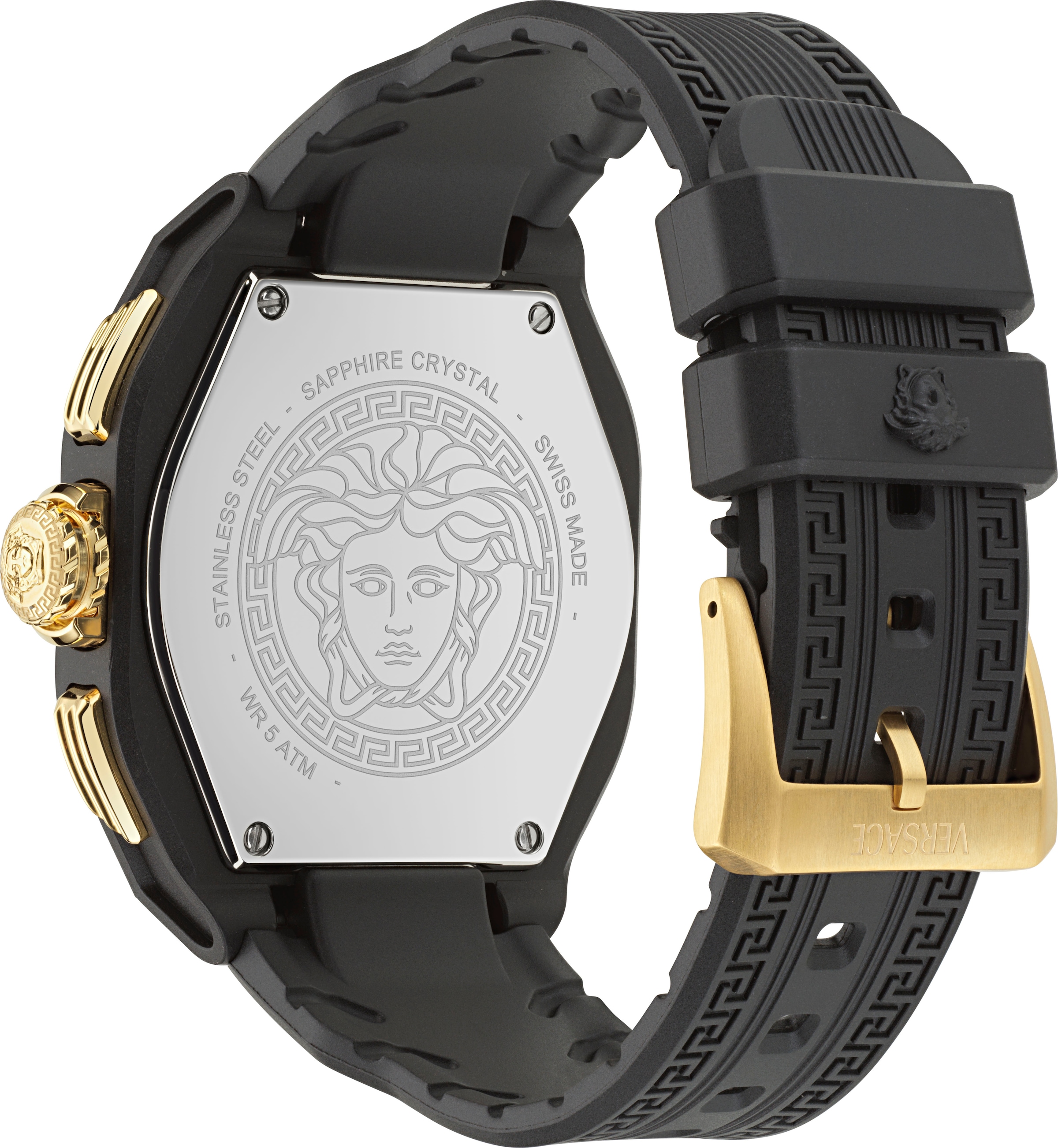 Versace Chronograph »V-LEGEND CHRONO«, Quarzuhr, Armbanduhr, Herrenuhr, Swiss Made,analog, Tag, Stoppfunktion