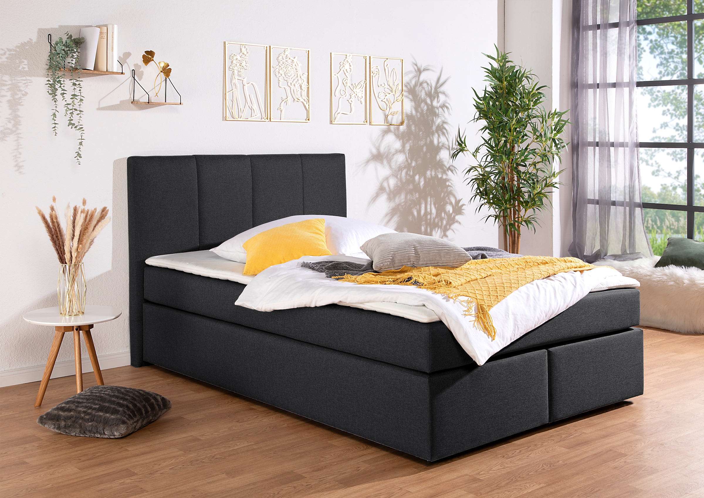 Home affaire Boxbett "Fidan" wahlweise mit Bettkasten, in H2, H3 & H4 erhältilich
