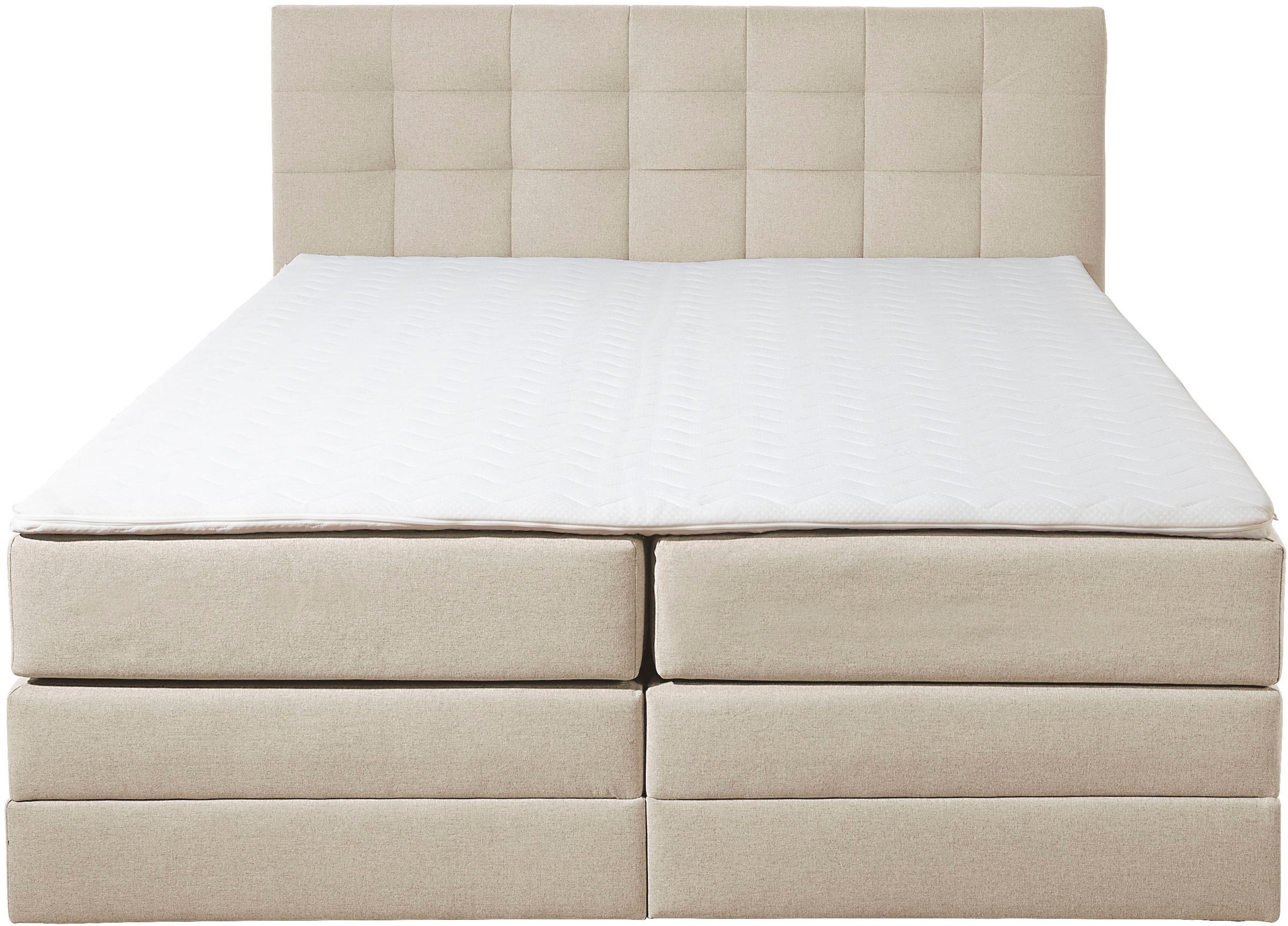 Places of Style Boxspringbett »Ethan«, inkl. Topper und geräumigen Bettkasten erhältlich in H2, H3 und H4