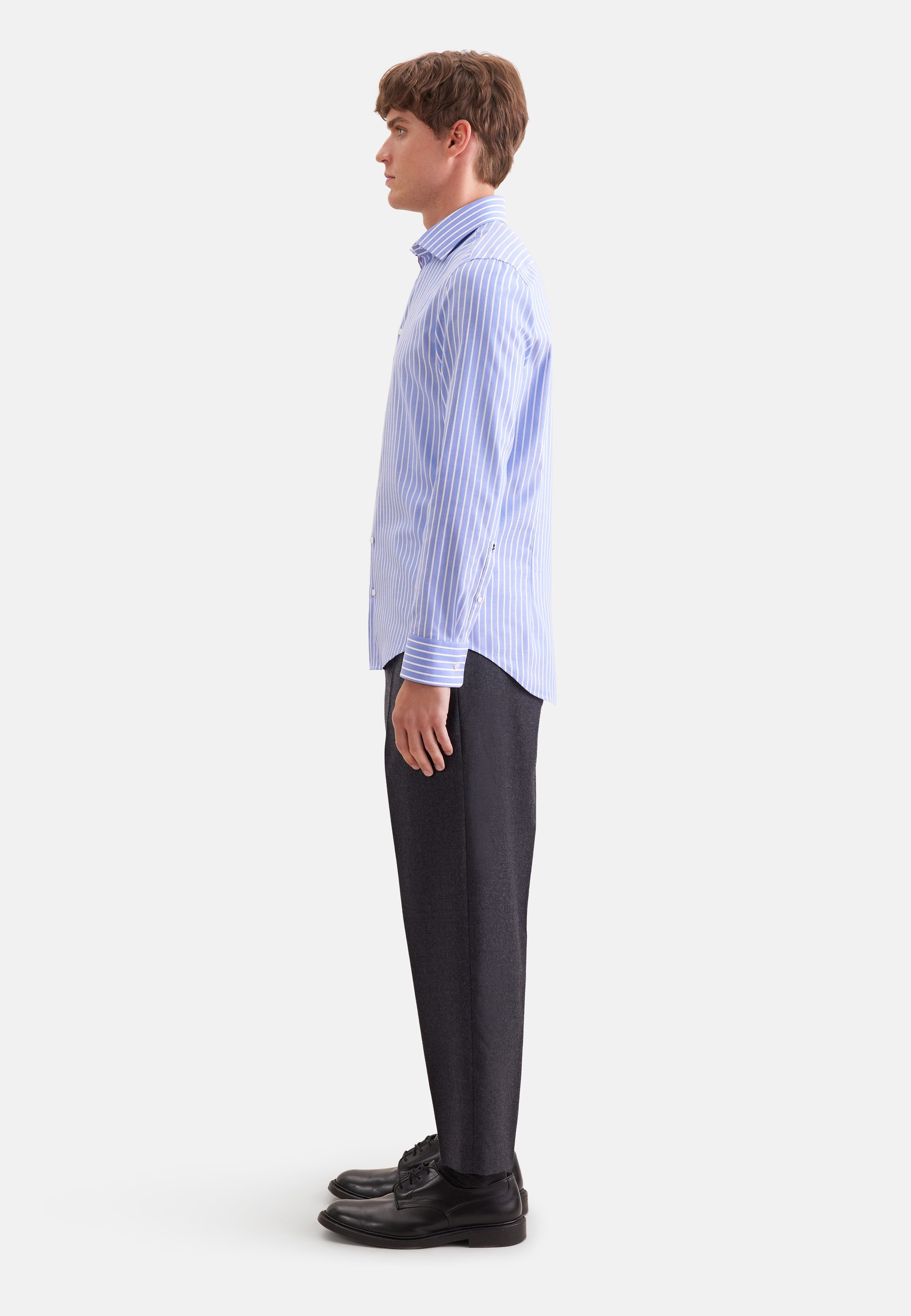 seidensticker Businesshemd »Schwarze Rose« Slim 1/1 Kentkragen Gestreift
