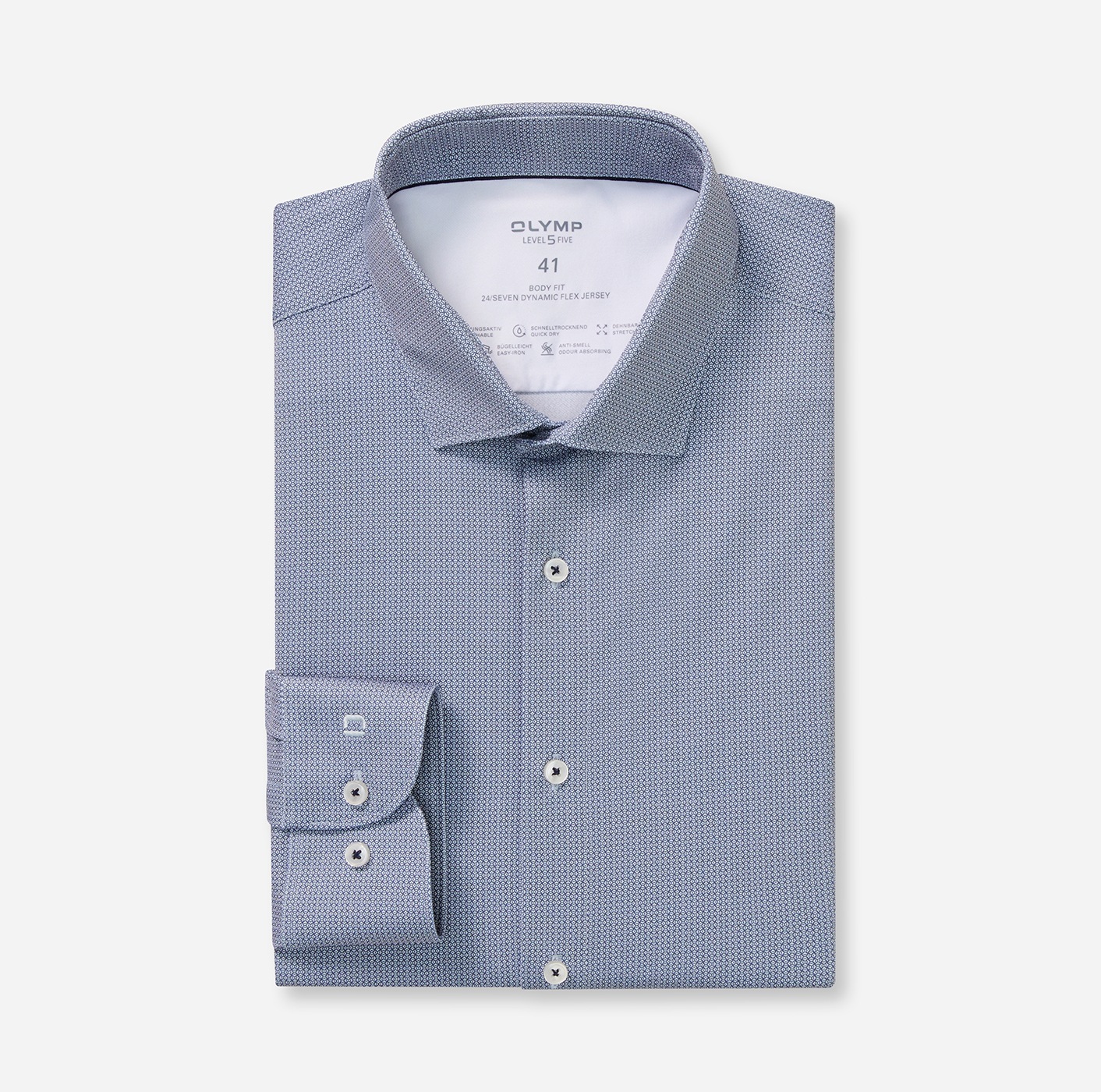 OLYMP Langarmhemd "Level Five 24/Seven" Businesshemd, body fit, Modern Kent günstig online kaufen