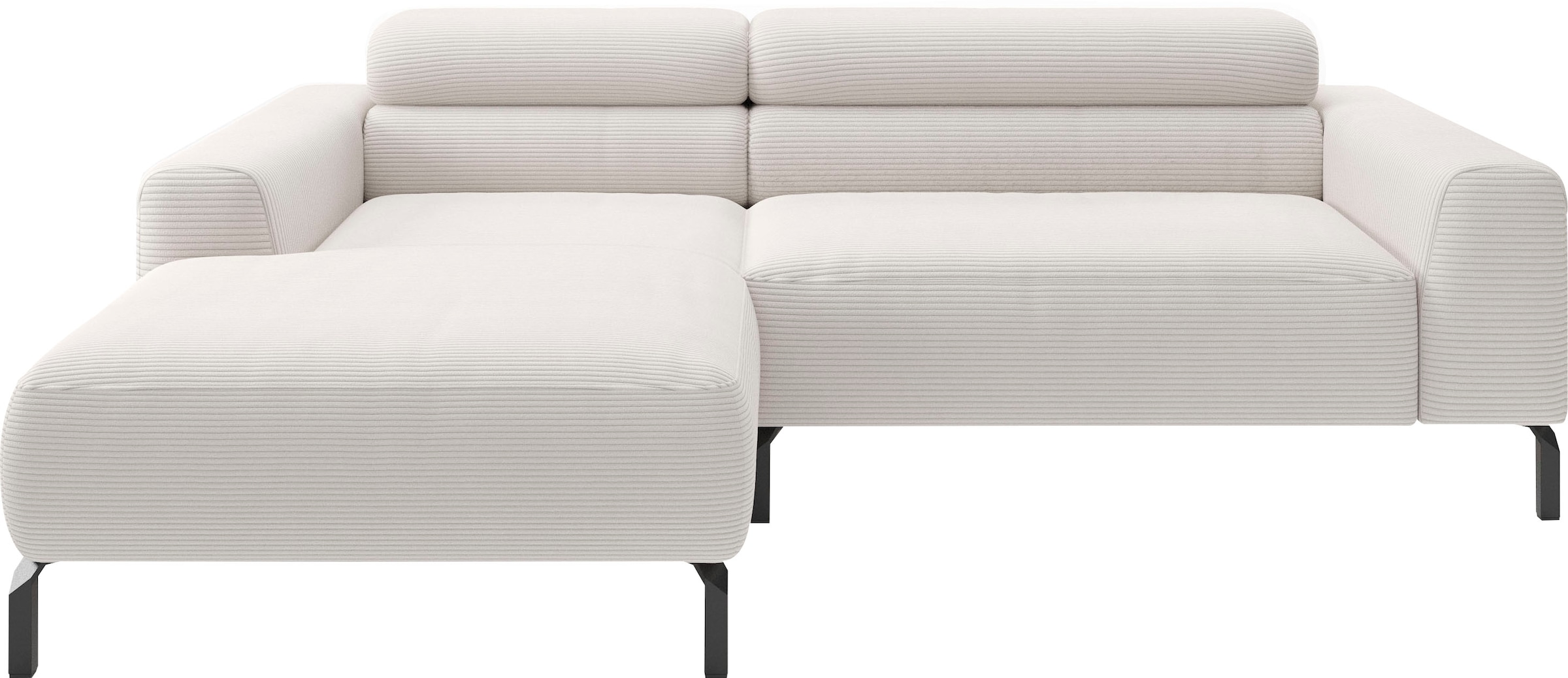 Home affaire Ecksofa "Ecksofa, L-Form, incl. Kopfteilverstellung, Breite 223 cm" wahlweise elektrische Sitztiefenverstellung