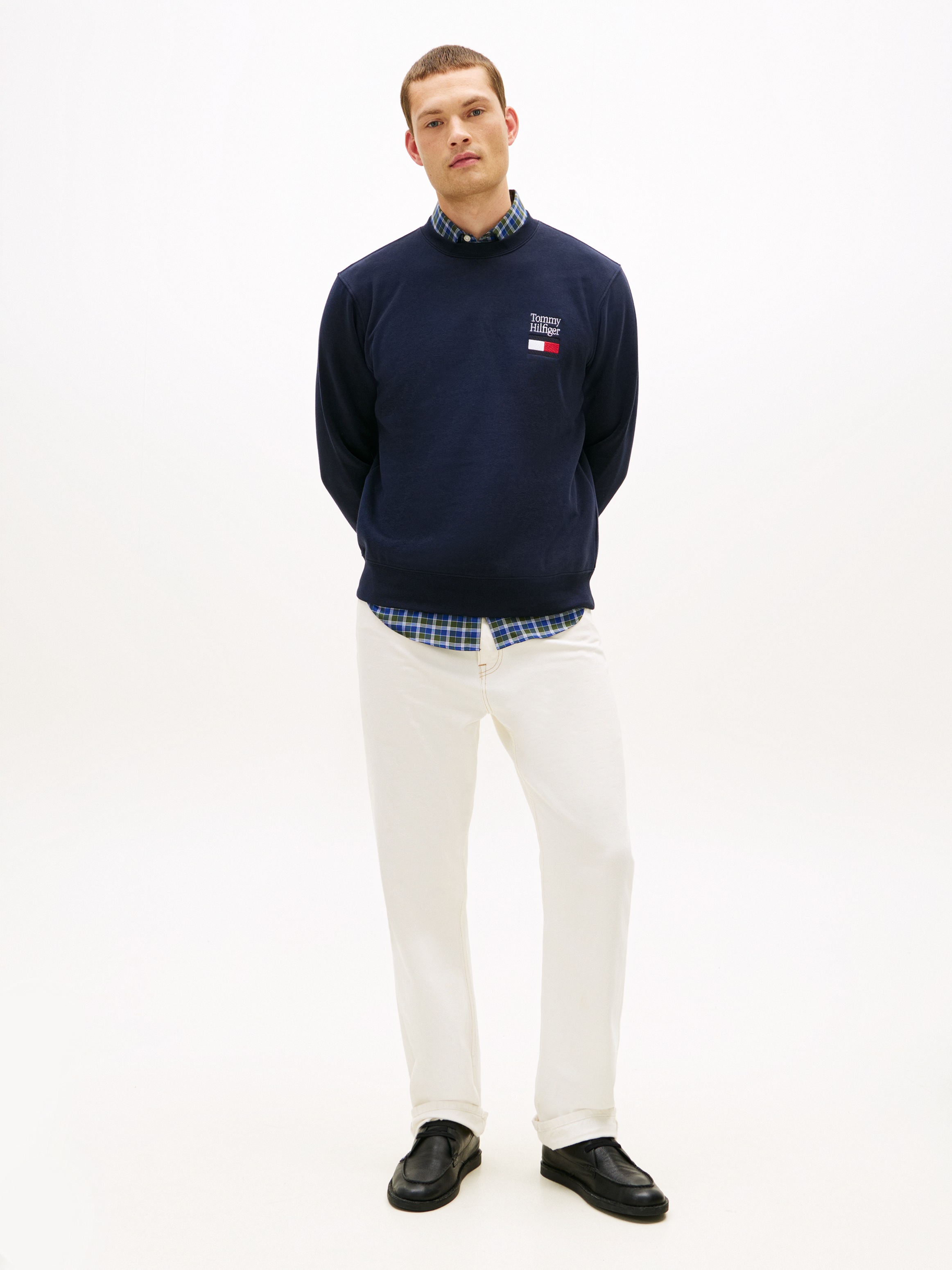 Thumbnail - Tommy Hilfiger Sweatshirt "TOMMY EMBRO FLAG", Regular fit mit Rundhalsausschnitt