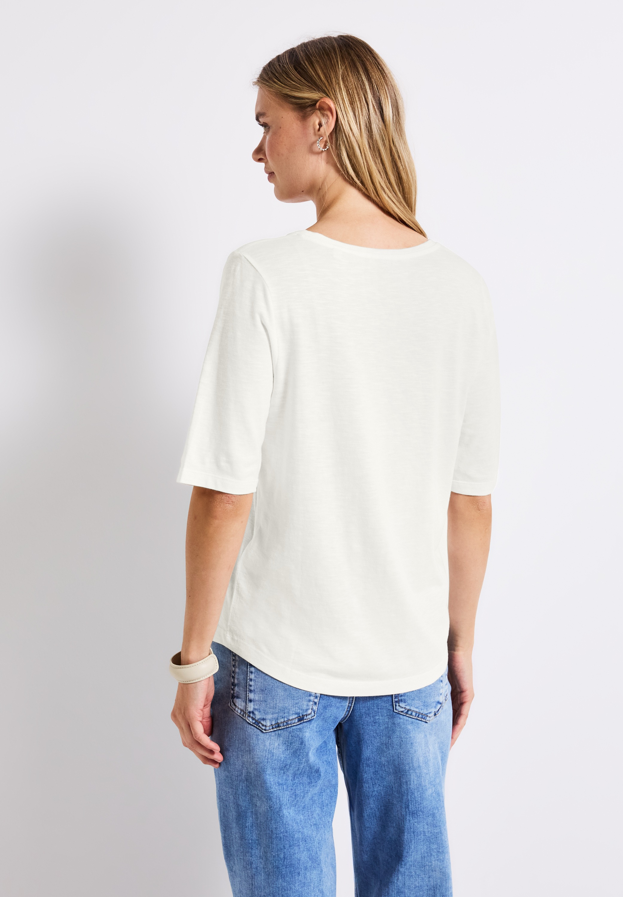 STREET ONE T-Shirt "Style GERDA", mit V-Ausschnitt günstig online kaufen