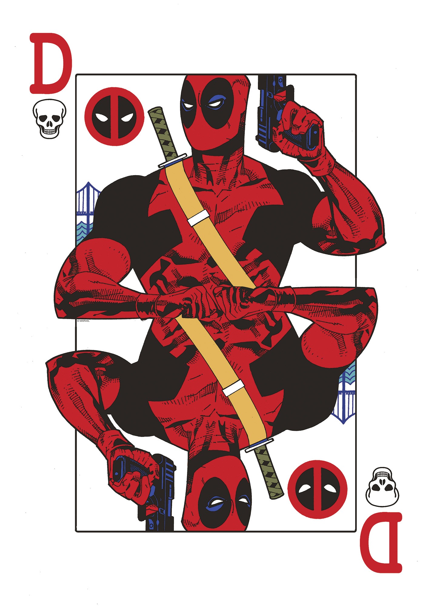 Komar Wandbild "Marvel Deadpool Jack of all Trades" Disney Set, 1 Stk. tlg. günstig online kaufen