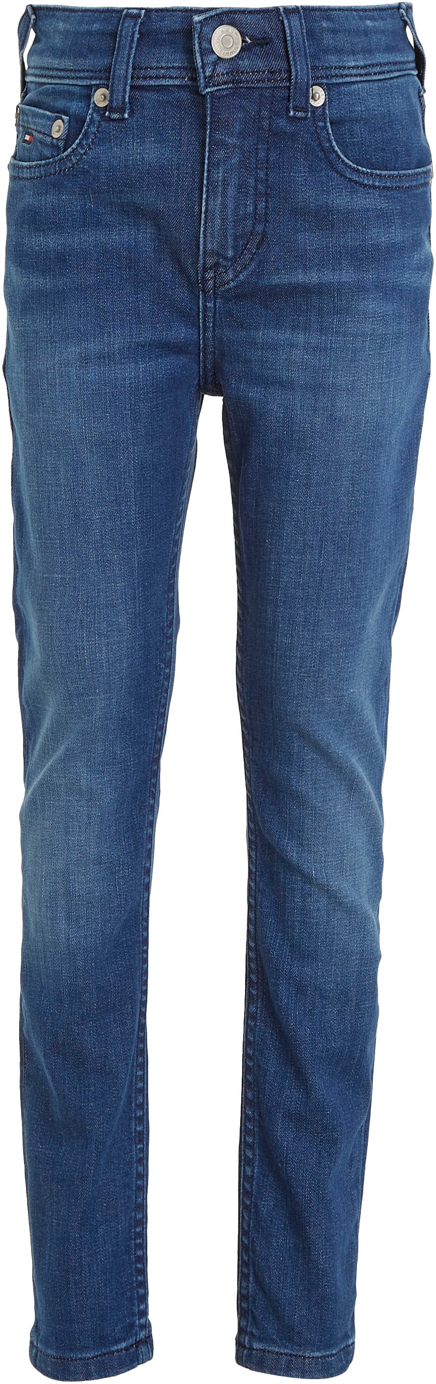 Tommy Hilfiger Slim-fit-Jeans »SCANTON Logostickerei Y DARK bestellen WASH«, online | BAUR mit