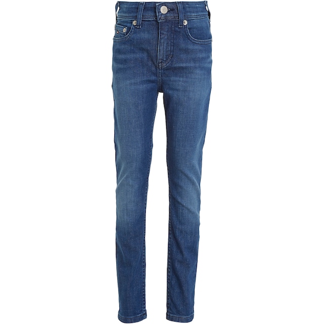 Tommy Hilfiger Slim-fit-Jeans »SCANTON Y DARK WASH«, mit Logostickerei  online bestellen | BAUR
