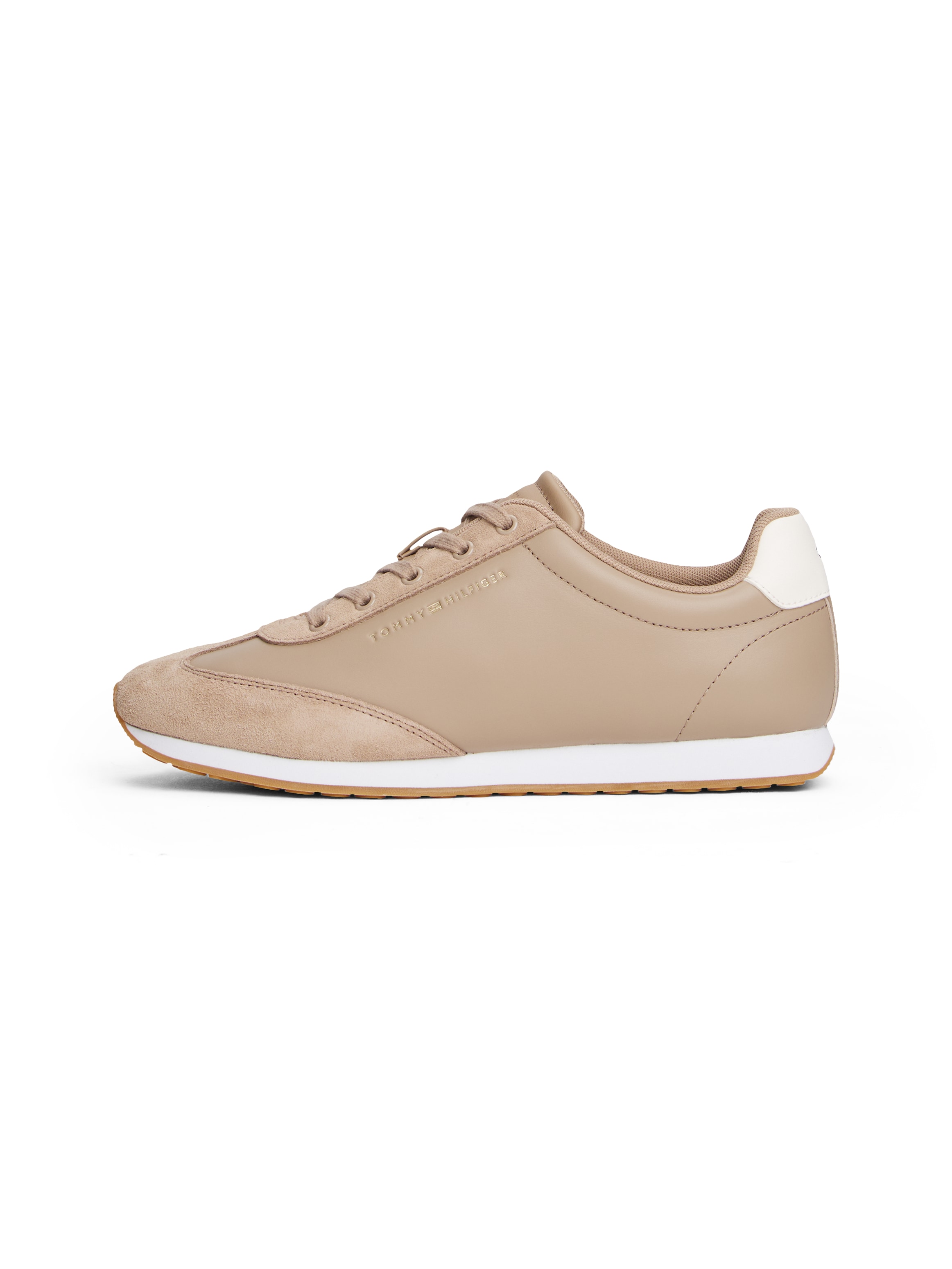 Tommy Hilfiger Sneaker »HERITAGE FASHION RUNNER MIX MAT«, Freizeitschuh, Halbschuh, Schnürer mit seitlichem Logoschriftzug