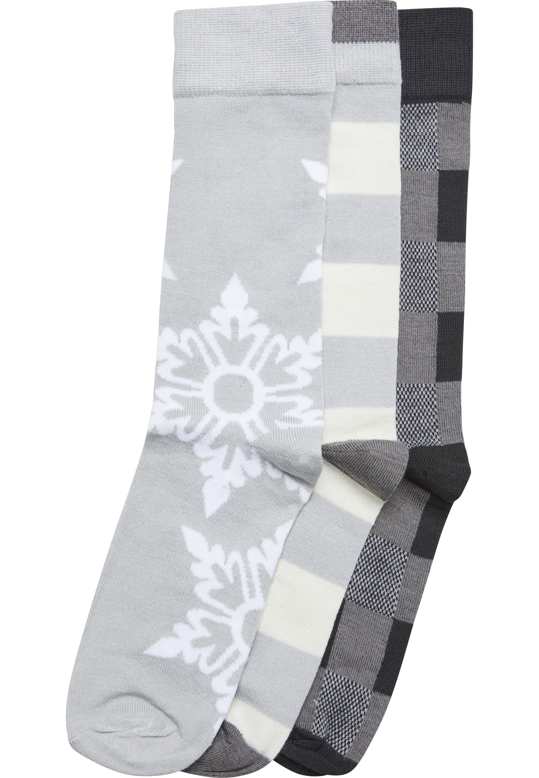 URBAN CLASSICS Basicsocken "Urban Classics Unisex Christmas Snowflakes Sock günstig online kaufen