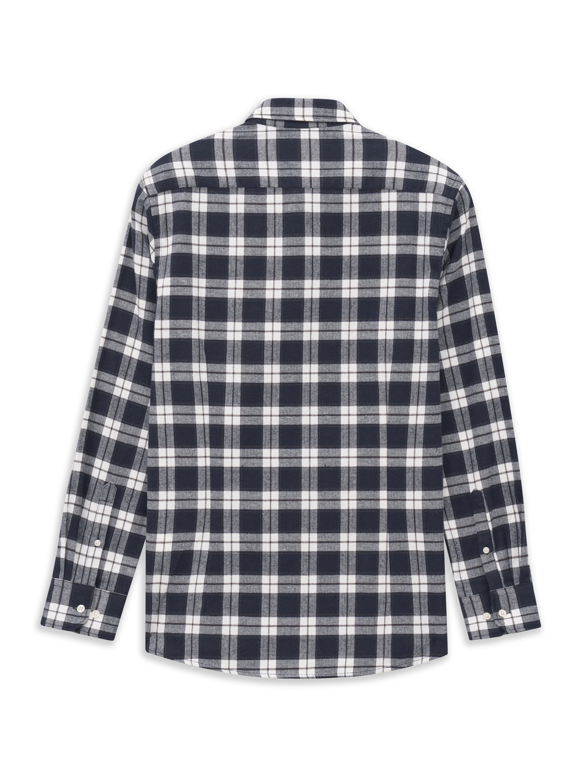 bugatti Langarmhemd »Modern Fit« Modern Fit Karo Herringbone Button-Down