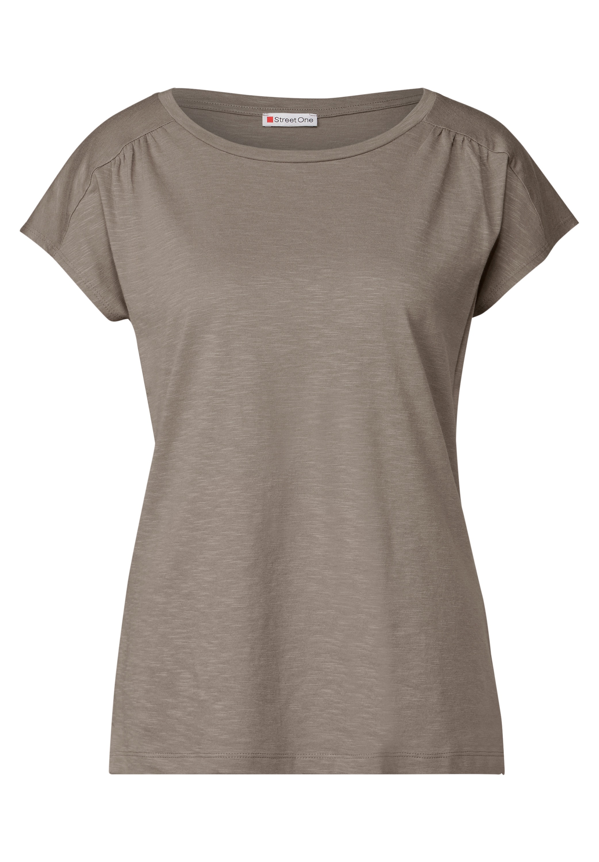 STREET ONE T-Shirt, mit Seitlichen Einschlitzen am Saum