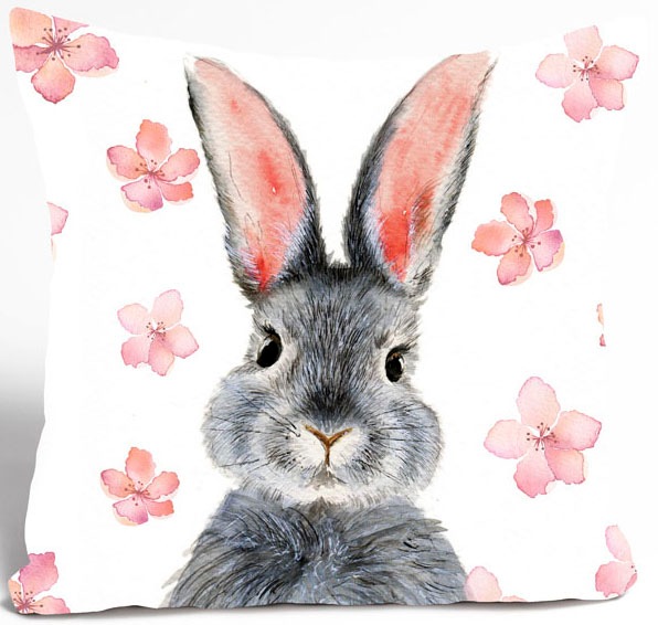 queence Dekokissen "Baluga" süßer Hase günstig online kaufen