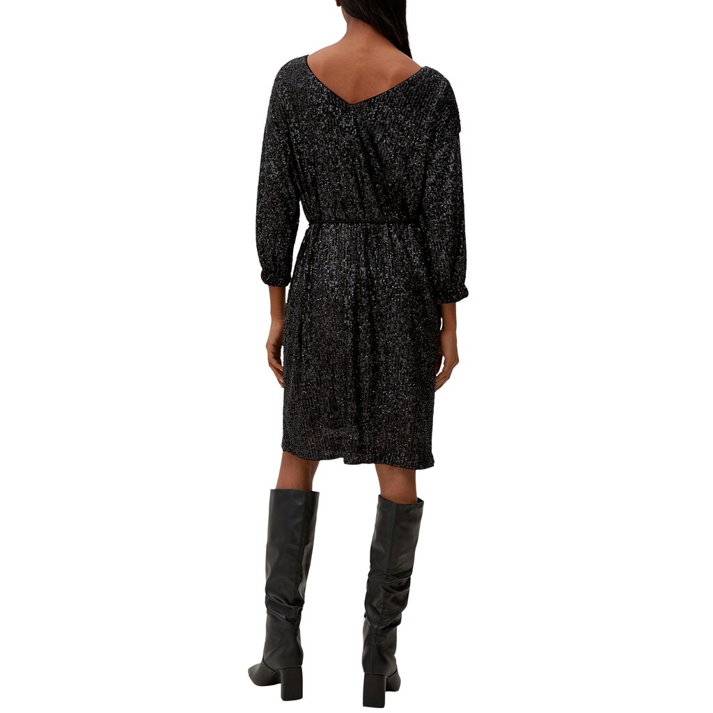 s.Oliver BLACK LABEL Cocktailkleid, mit Pailletten