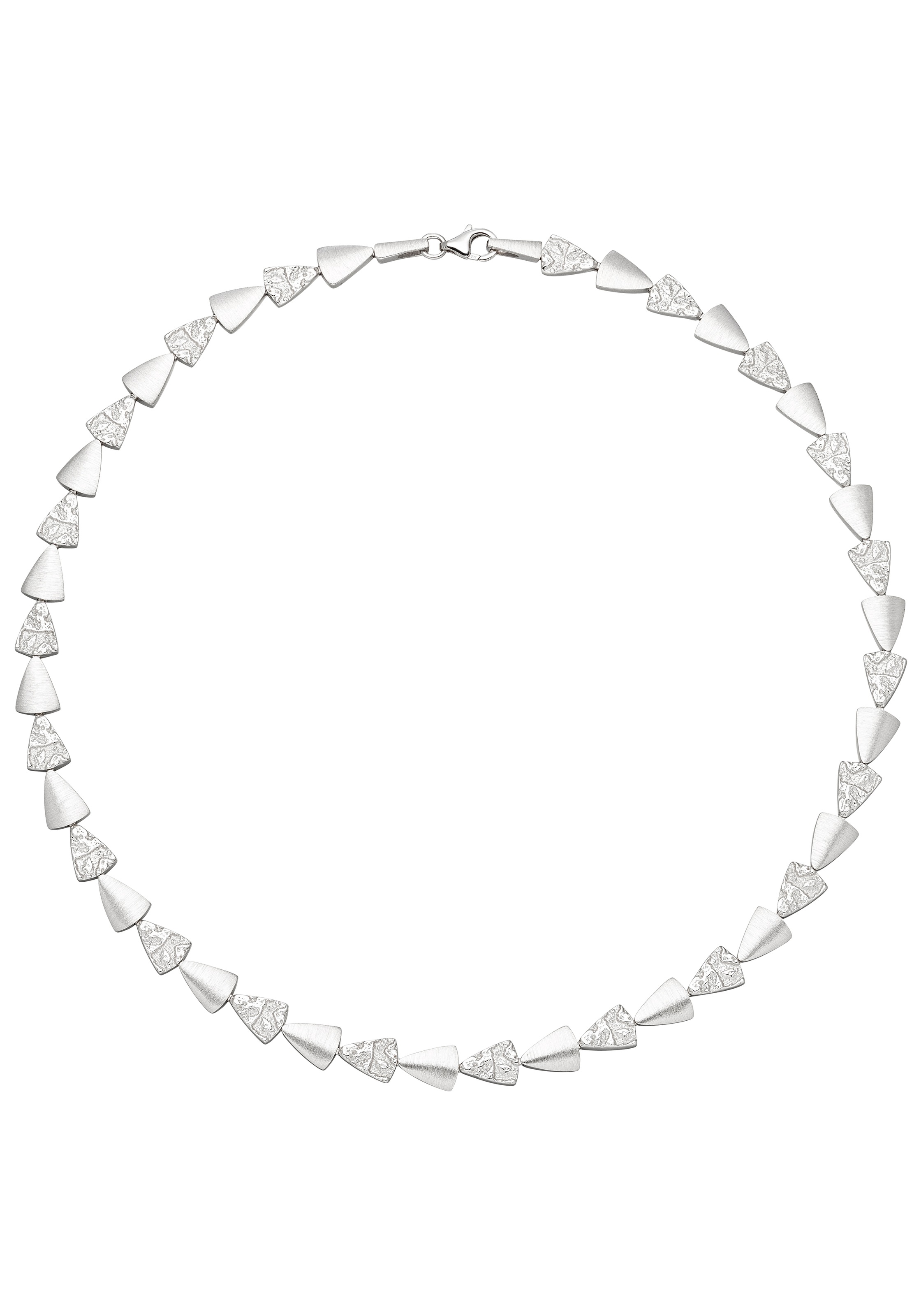 JOBO Damen Kette ohne Anhänger "Dreiecke Dreieckskette", Silber 925 (Sterlingsilber), L: 45silber 925, Silber 925 (Sterlingsilber), Halsketten, 925