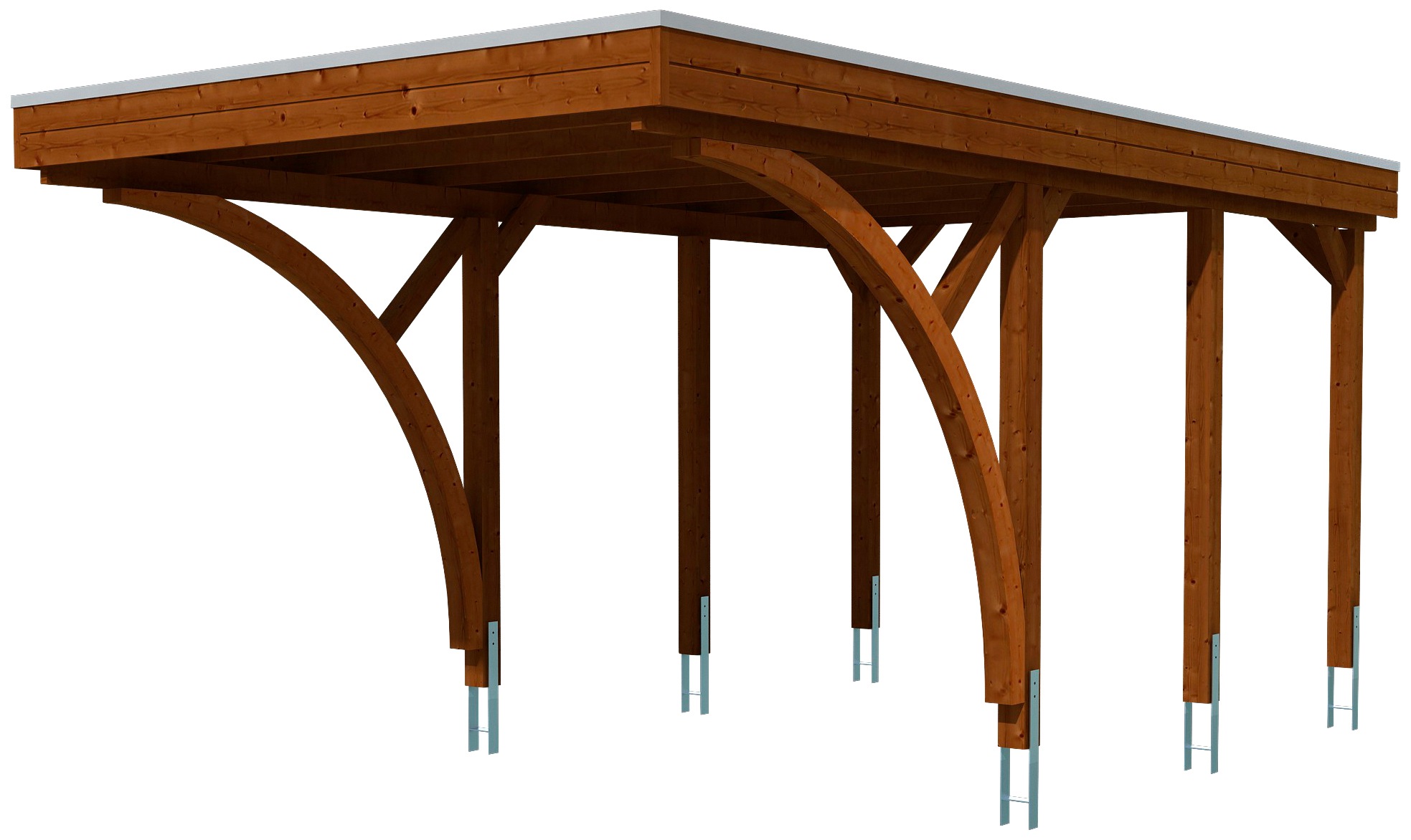 Skanholz Einzelcarport »Friesland 6«, 270 cm, braun