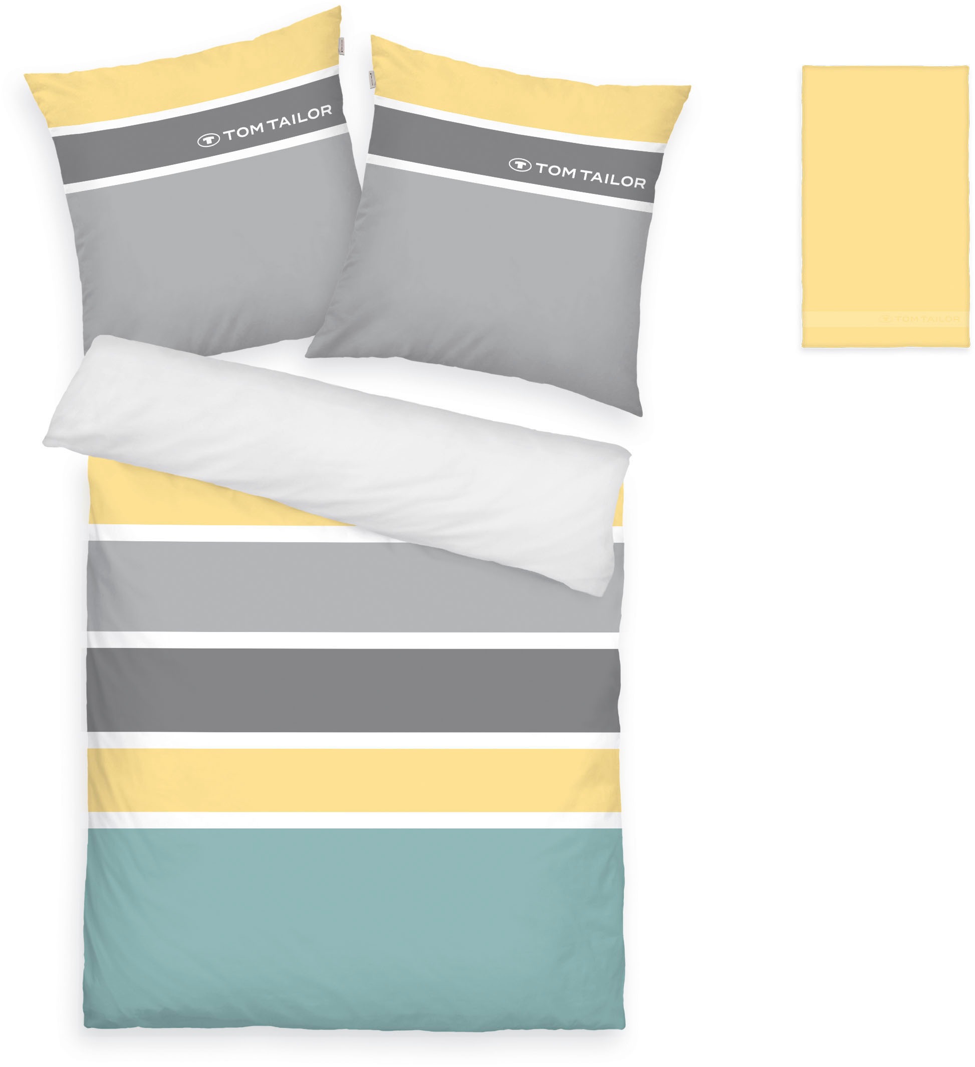 TOM TAILOR HOME Bettwäsche "Felix in Gr. 135x200 oder 155x220 cm" 3 tlg. mi günstig online kaufen