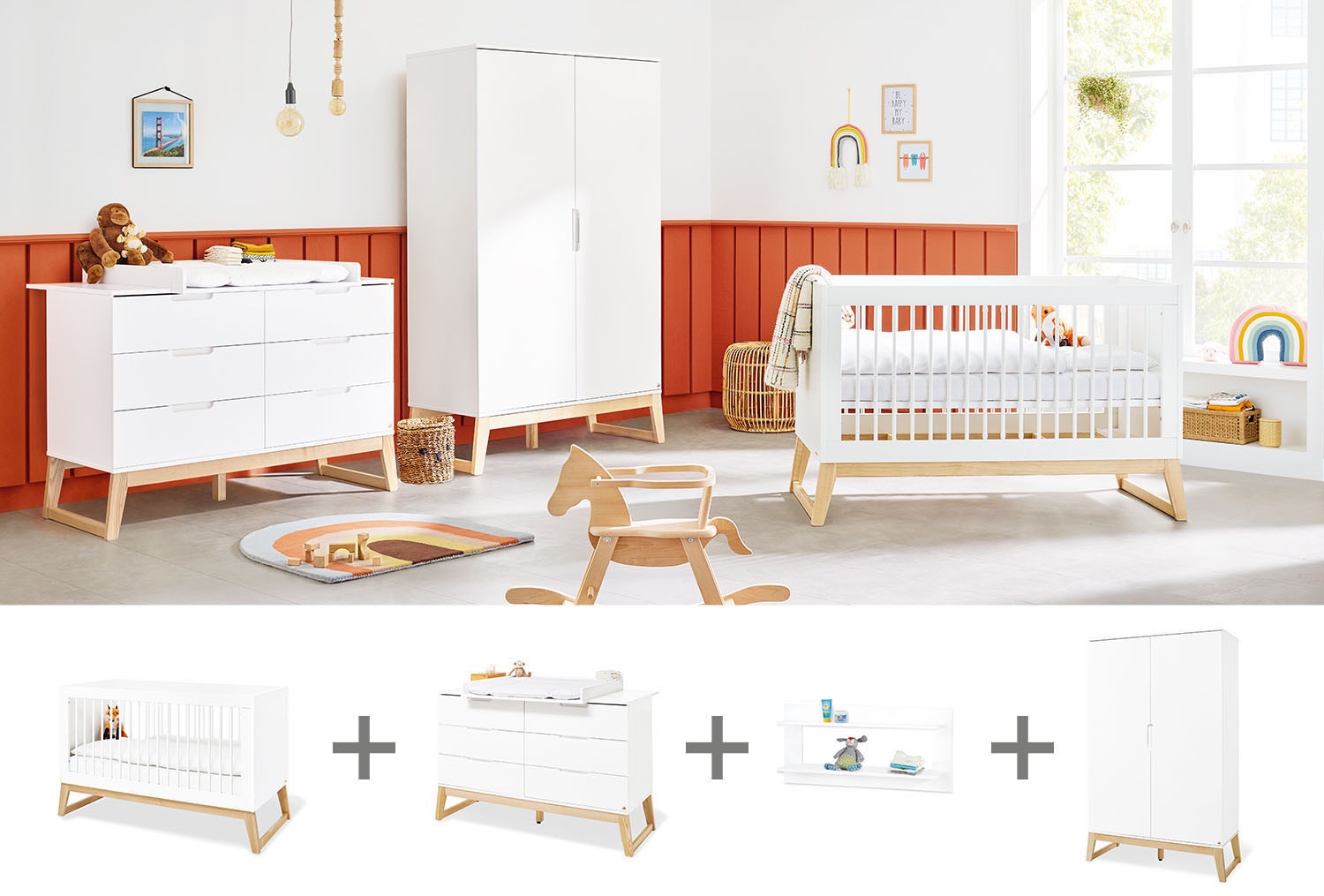 Pinolino ® Babyzimmer-Komplettset »Bridge« (Set...