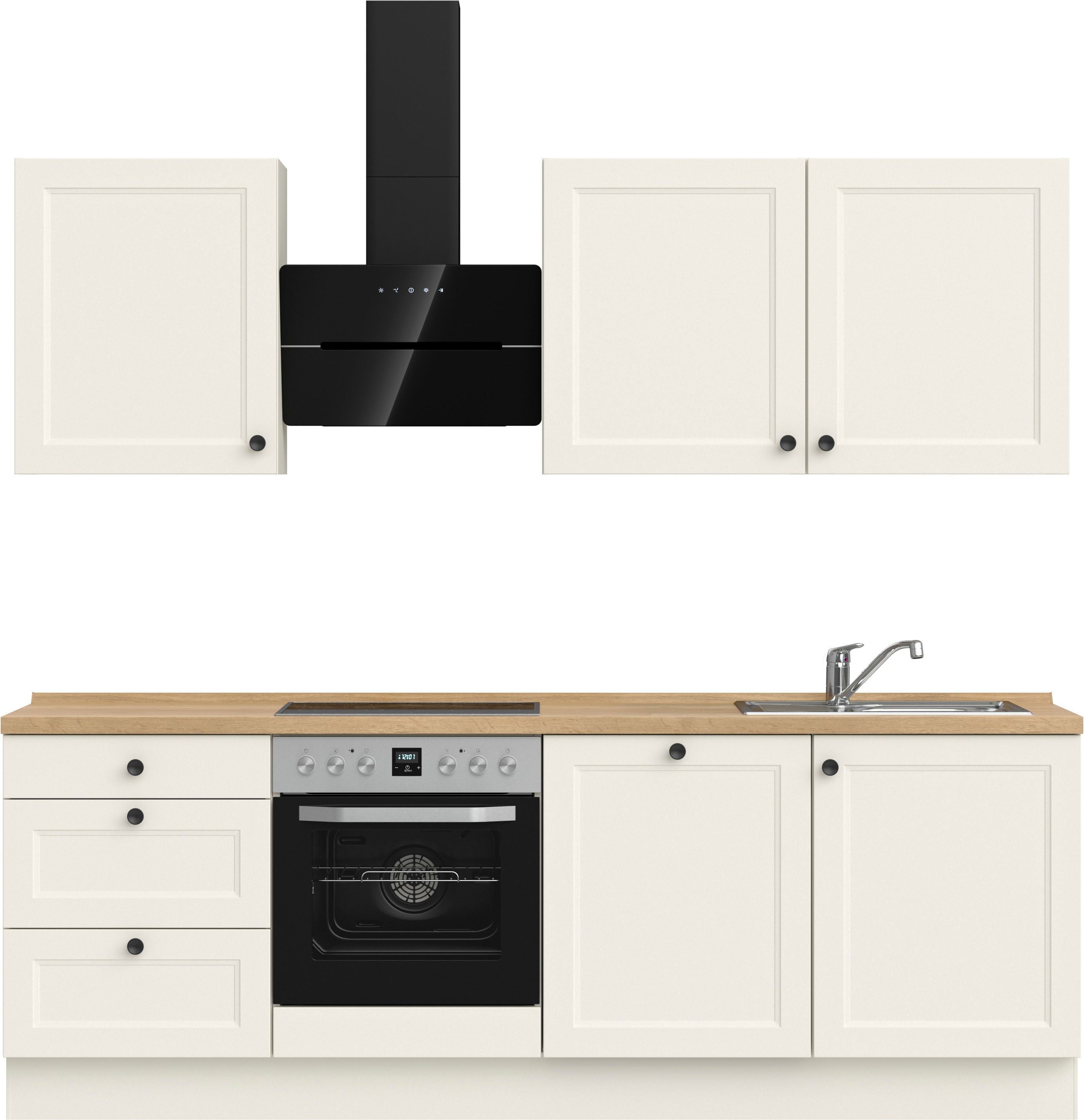 nobilia 1100000002199 ""Cascada II", NEU: individuell anpassbar mit gratis Profi-Beratung" vormontiert, Breite 240 cm, Ausrichtung wählbar, wahlw. mit E-Geräten