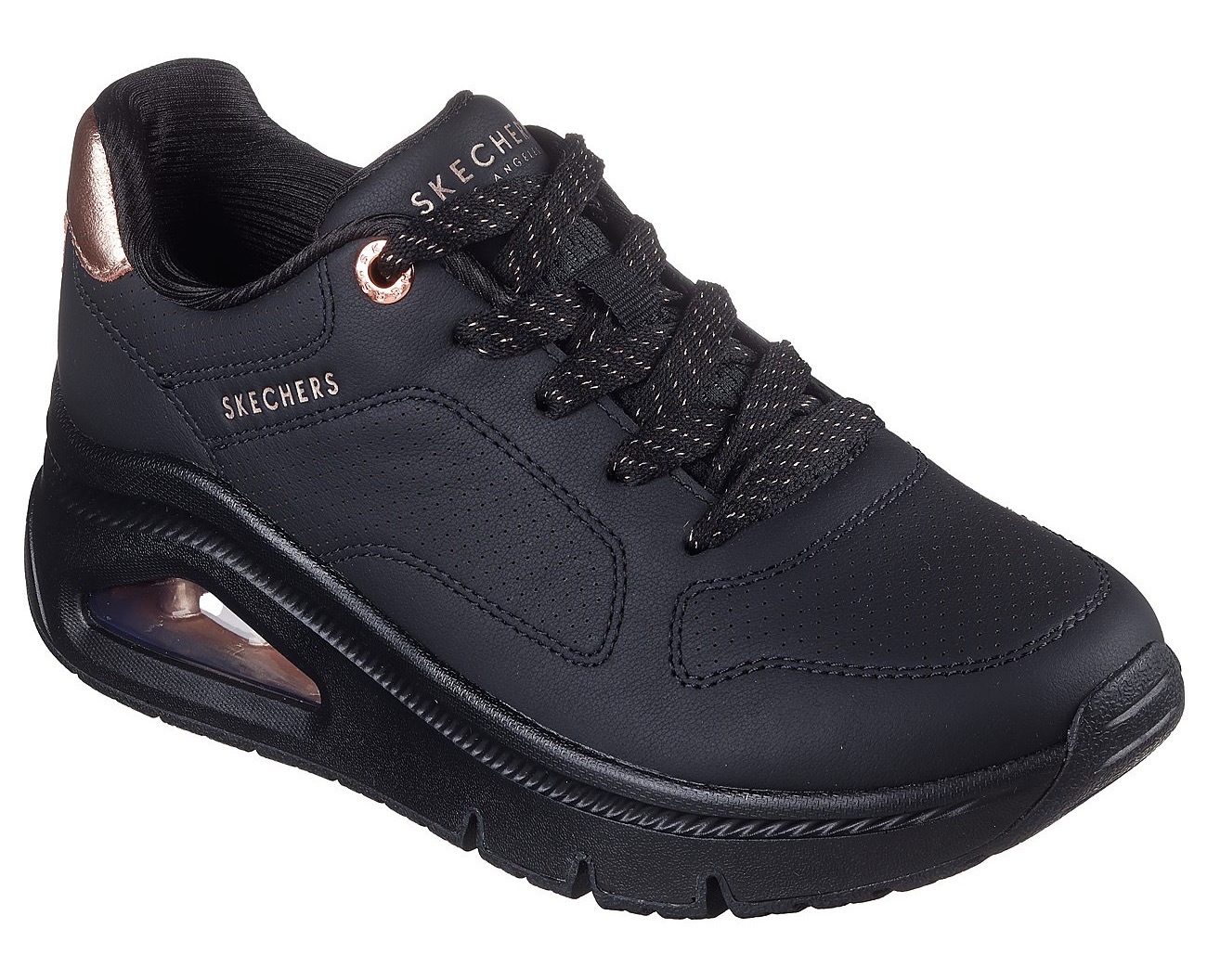 Skechers Sneaker "UNO ICON", Schnürschuh, Freizeitschuh mit Metallic Elemen günstig online kaufen