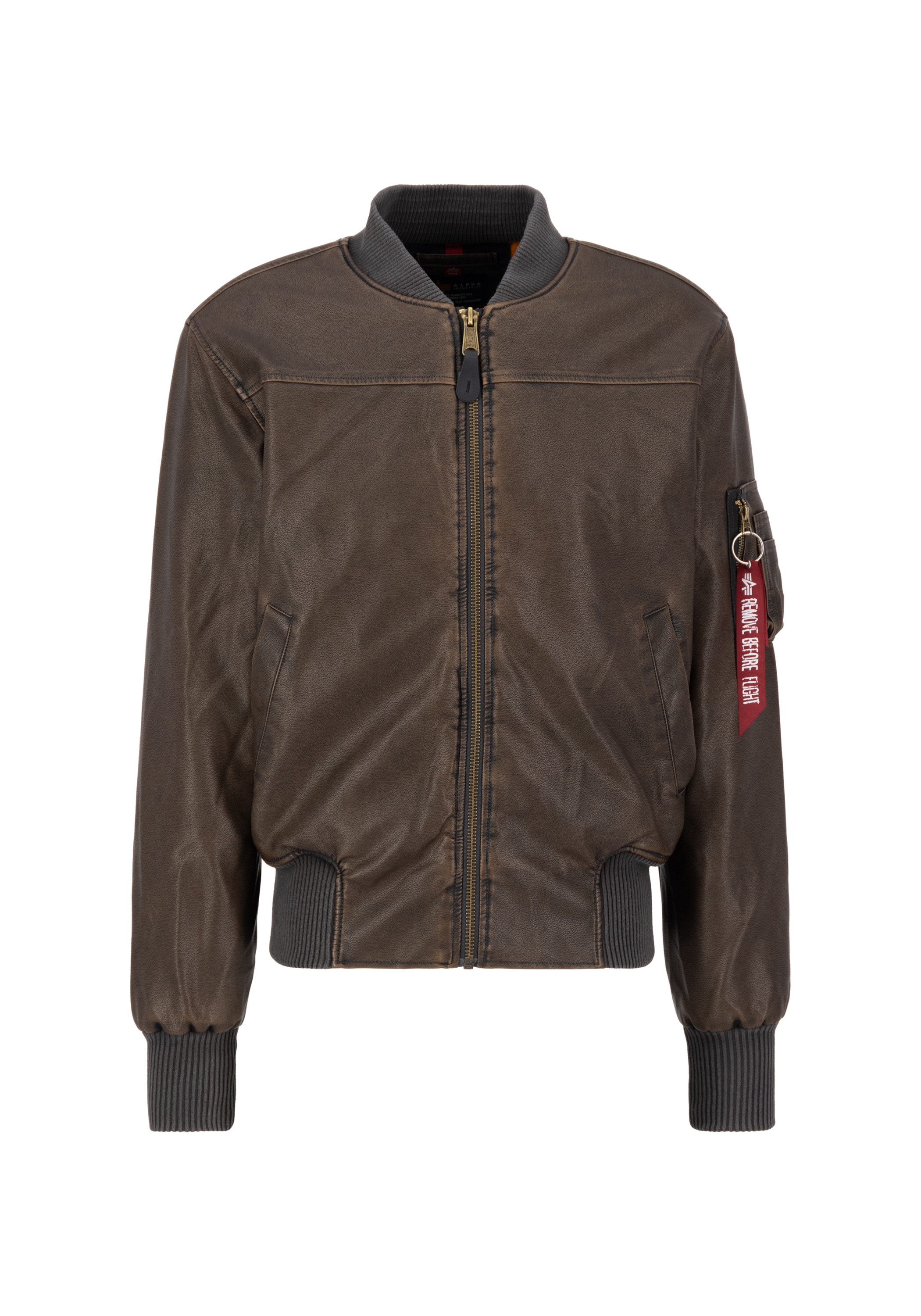 Alpha Industries Bomberjacke "MA-1 Faux Leather Vintage" günstig online kaufen