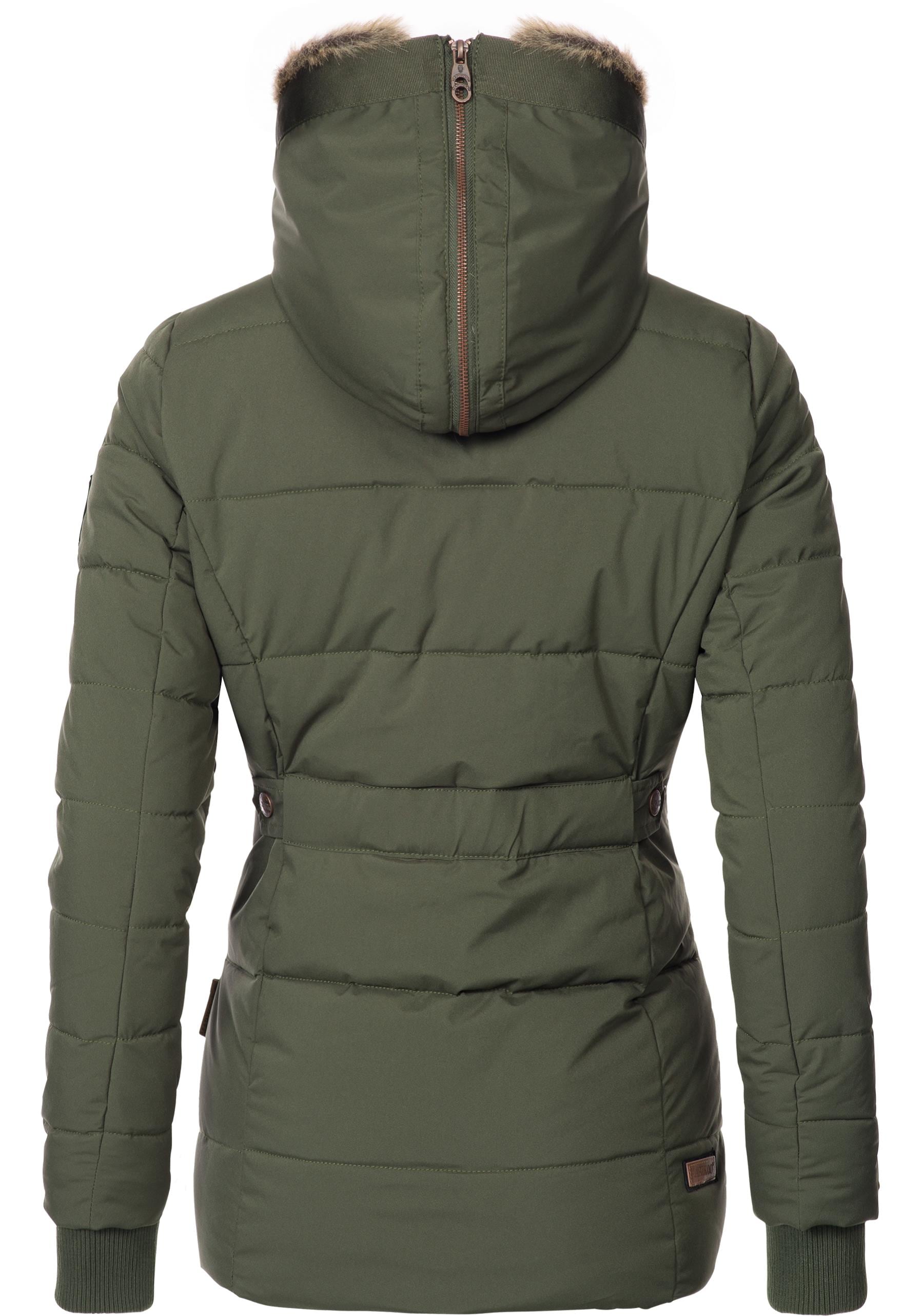 Marikoo Winterjacke »Nekoo«, mit Kapuze, stylische Damen Steppjacke mit großer Kapuze