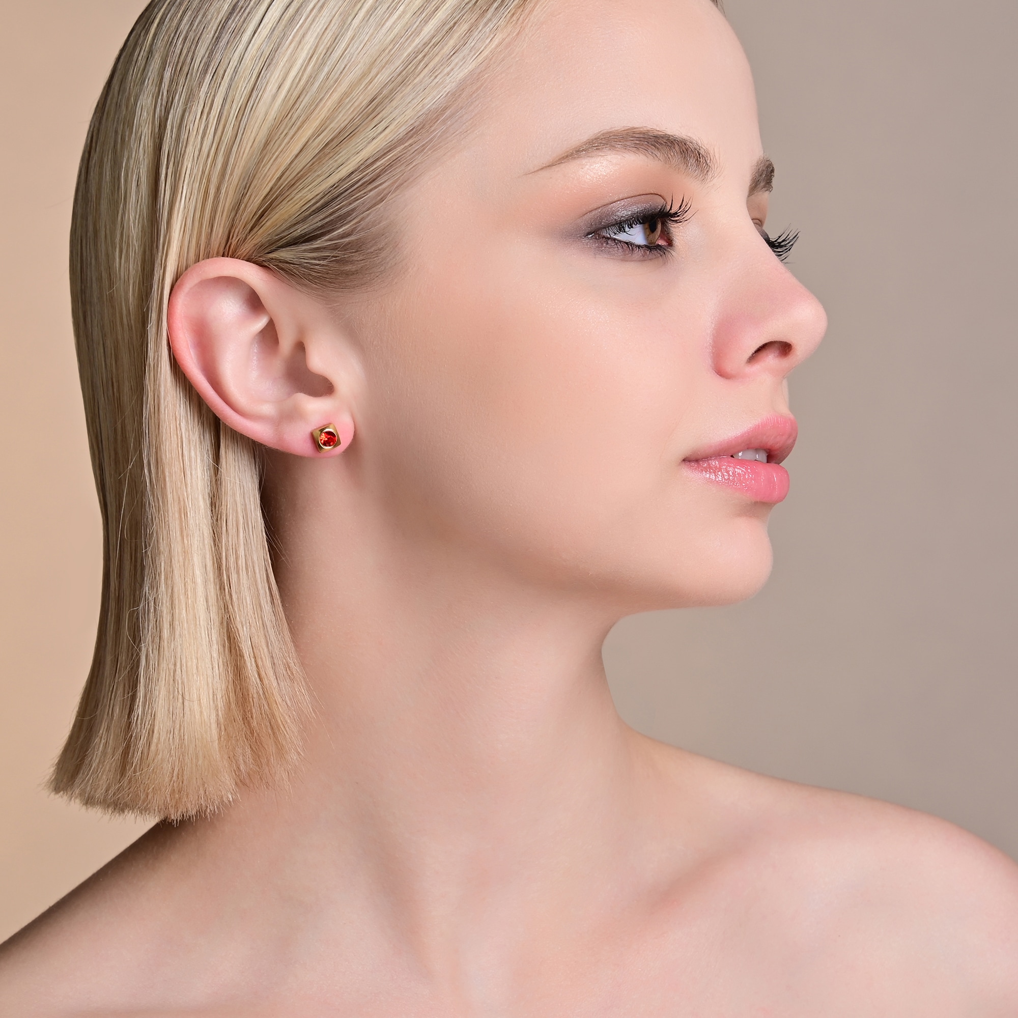 Adelia´s Paar Ohrhänger "Ohrringe – Ohrstecker aus Edelstahl mit Strass Steinchen" Ideal als Geschenk für besondere Anlässe