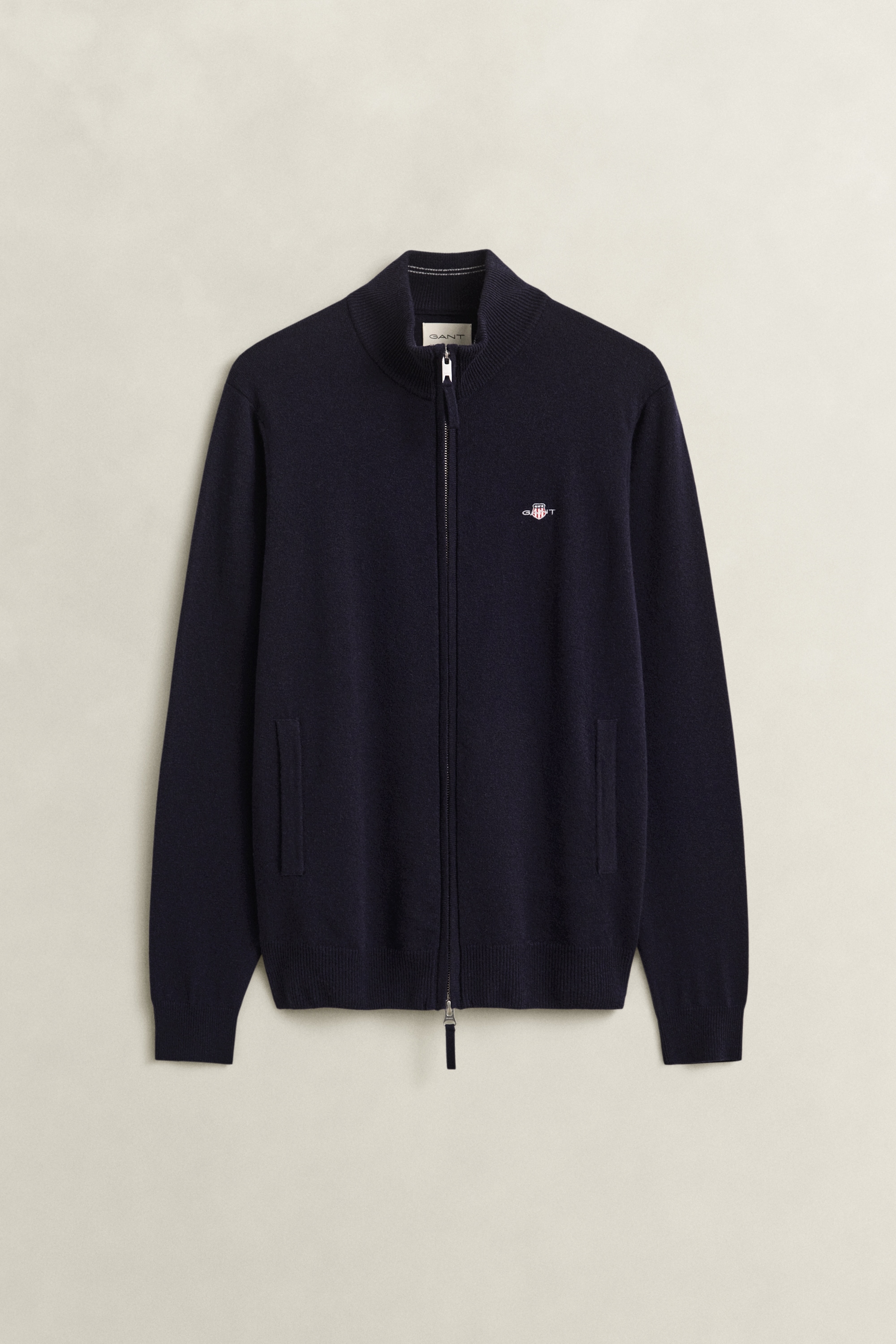 Gant Cardigan "SUPERFINE LAMBSWOOL" Reißverschluss, aus Wolle, regular fit