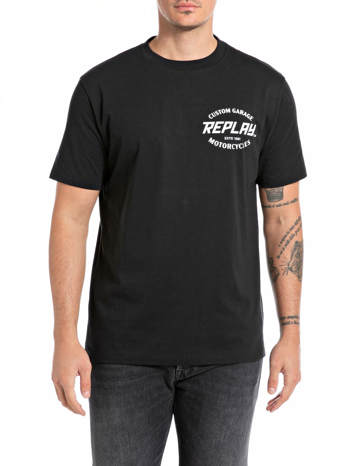 Replay T-Shirt, mit Aufschrift auf dem Rücken günstig online kaufen