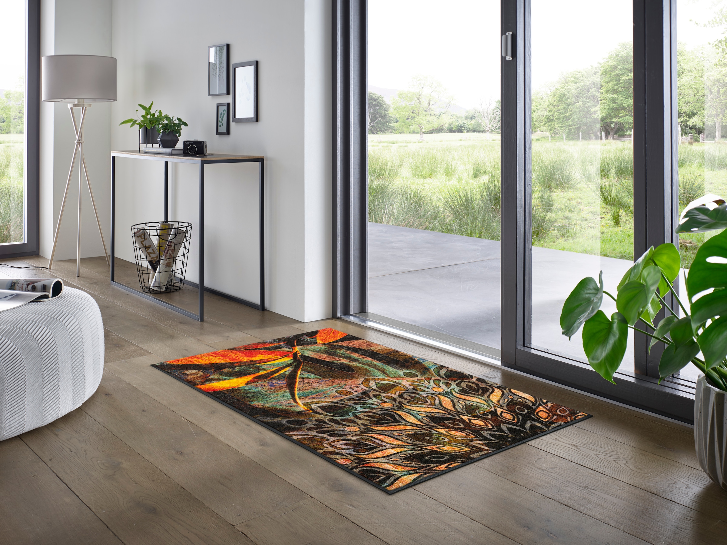 wash+dry by Kleen-Tex Fußmatte »Jungle Dance«, rechteckig, 7 mm Höhe