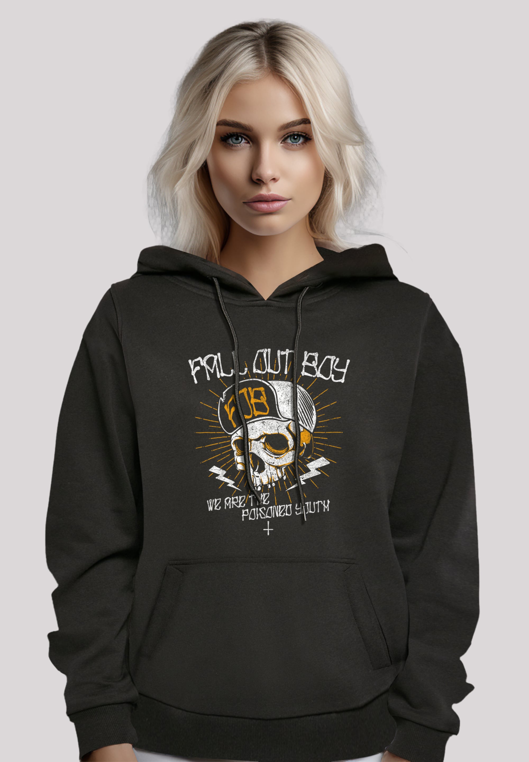 Kapuzenpullover »Fall Out Boy Chest Youth Skull«, Premium Qualität