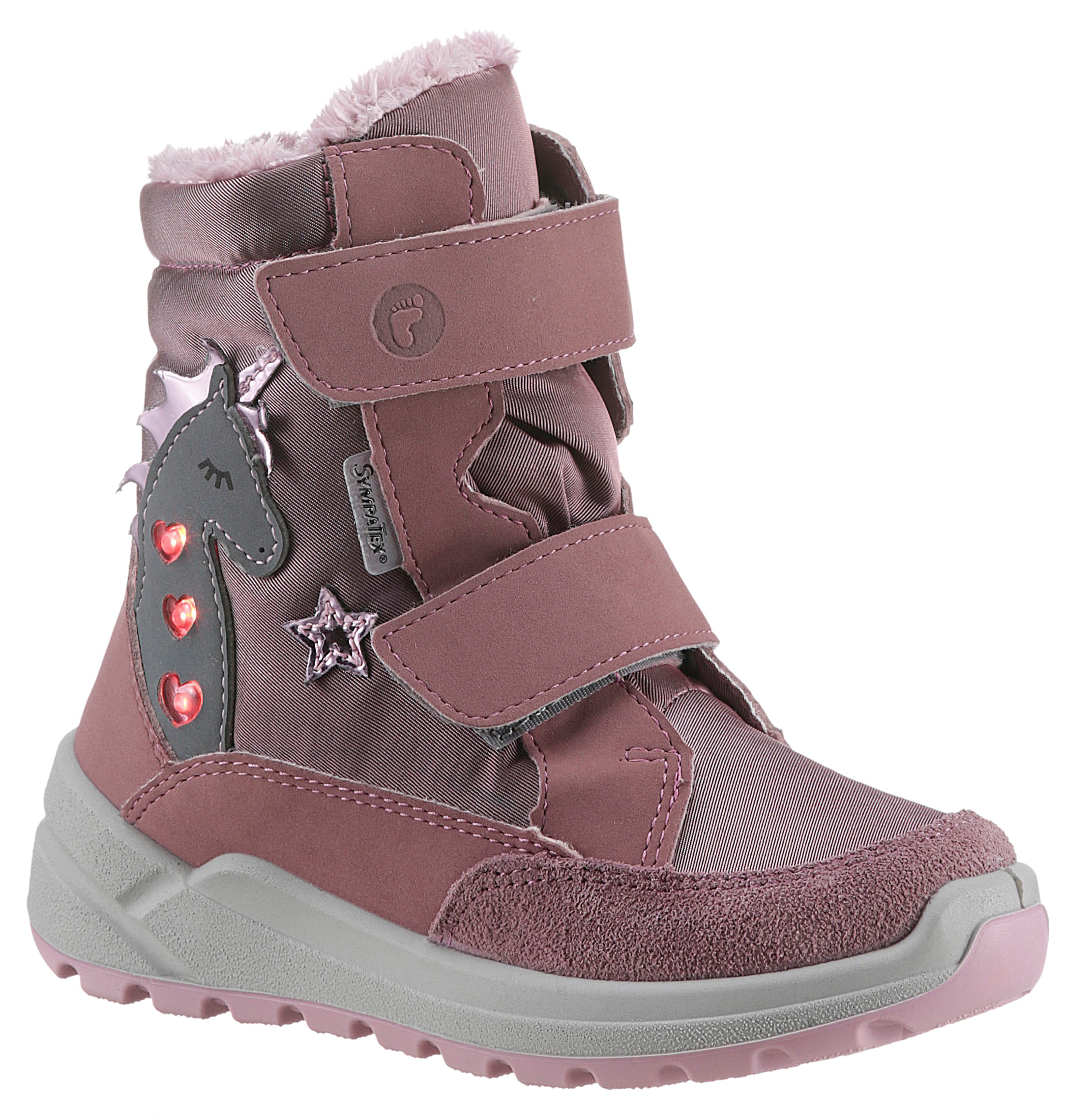 Ricosta Snowboots "Annika WMS: Normal", Winterboots, Klettstiefel, Kindergartenschuh mit Blinkfunktion