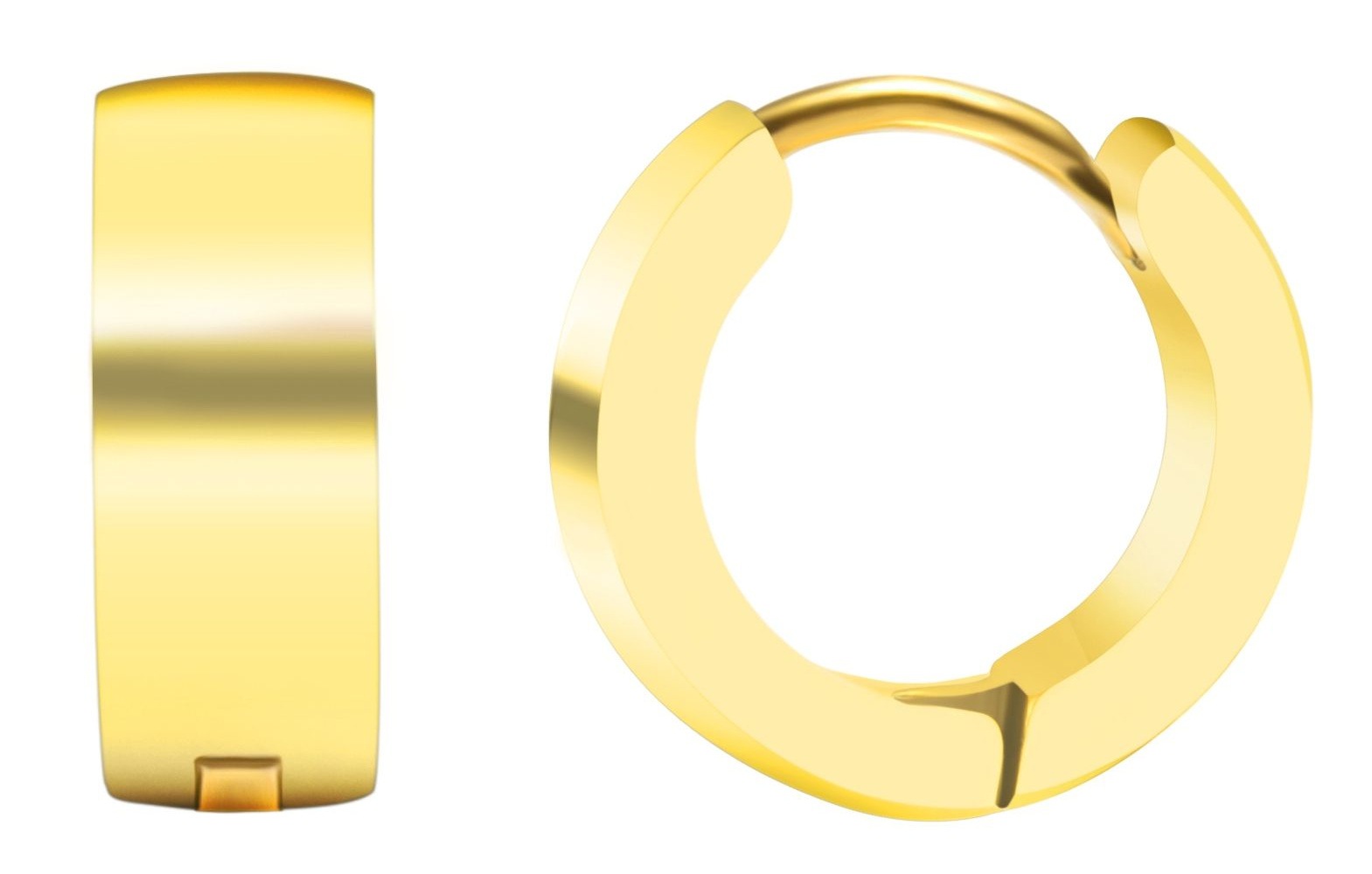 Adelia´s Klappcreolen »Damen Ohrringe – Klappcreole aus Edelstahl« Schöne Geschenkidee zum Valentinstag