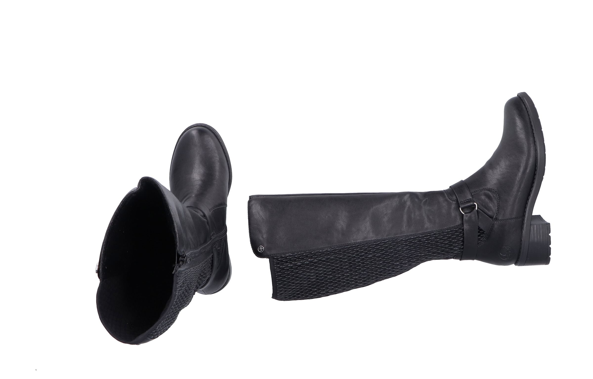 Rieker Stiefel, Langschaftstiefel, Stretchstiefel mit herausnehmbarer Innensohle