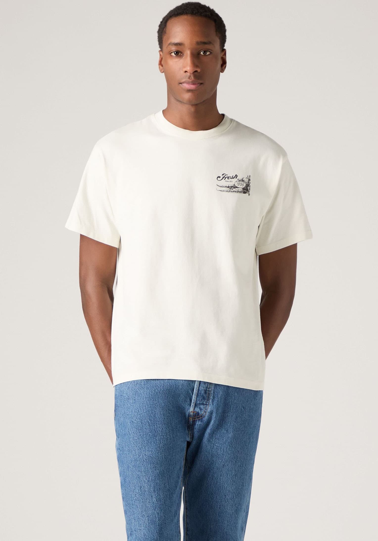 Levis T-Shirt "SEVINTAGE" mit Logo-Aufnäher auf der Brust günstig online kaufen