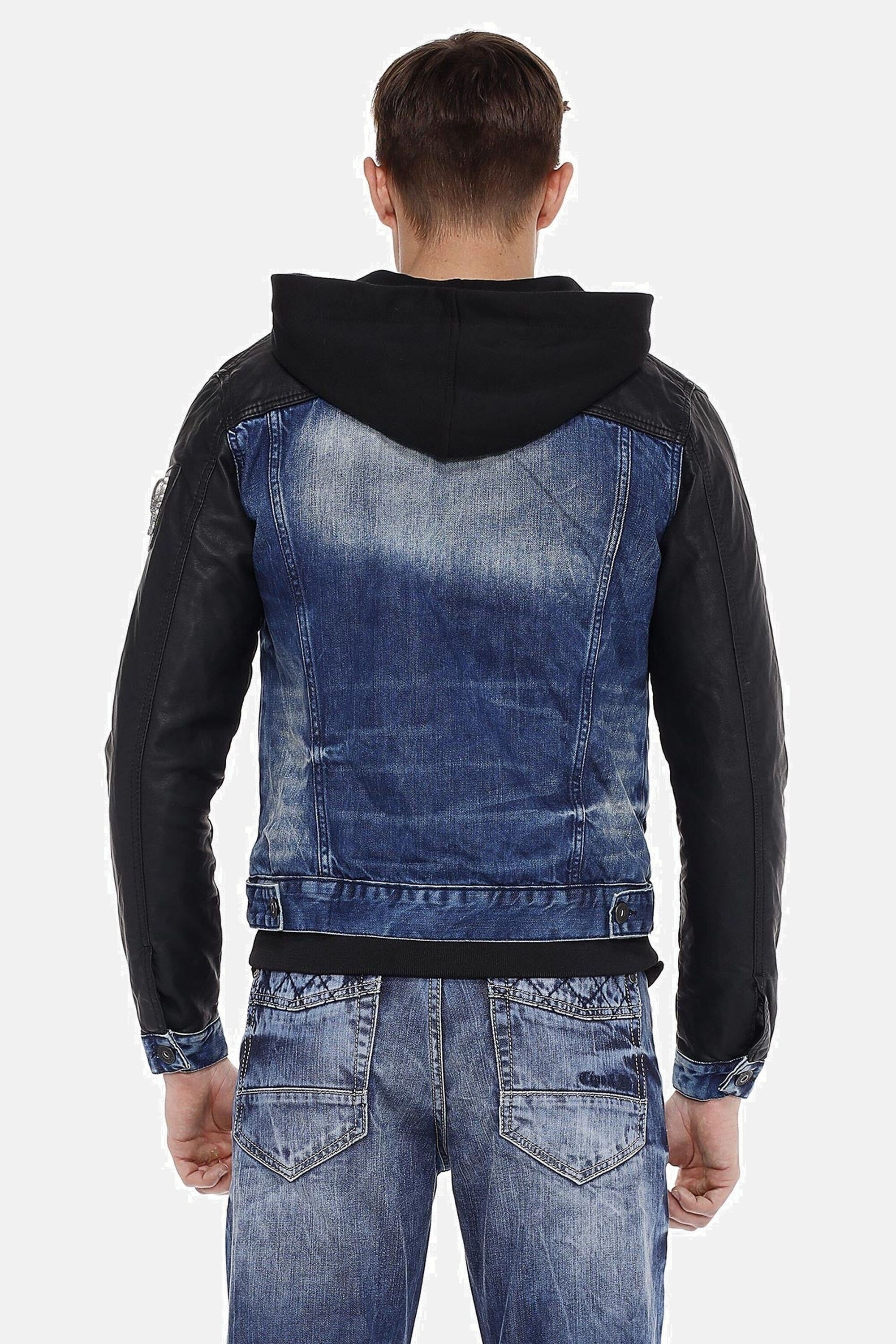 Cipo & Baxx Jeansjacke »Jacke«, mit Kapuze, mit Reißverschluss, CJ235