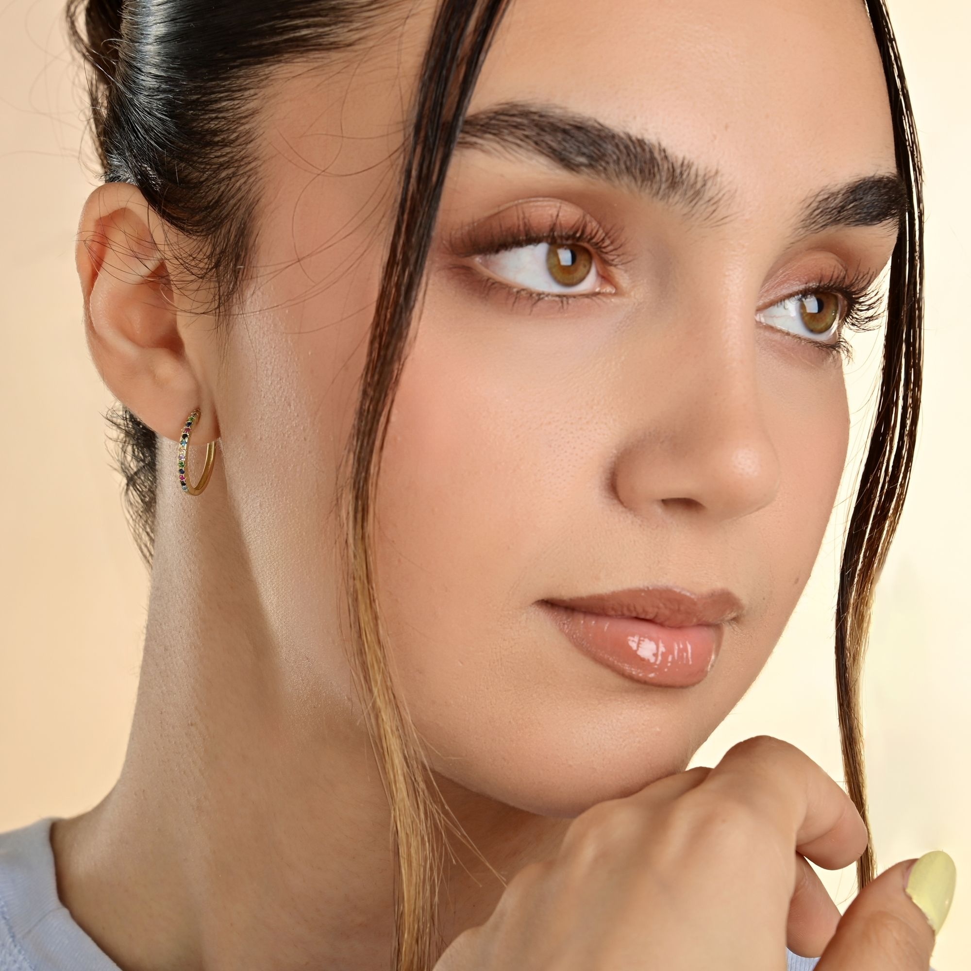 Adelia´s Paar Creolen "Damen Ohrringe – Creole aus 333 Gold mit Zirkonia" P günstig online kaufen