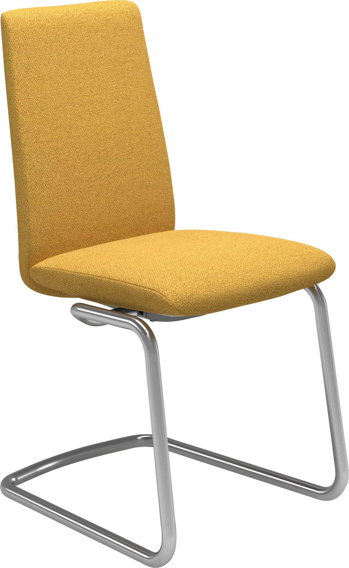 Stressless Polsterstuhl "Laurel", ROHLEDER Stoff Q2 FARON, Low Back, Größe M, mit Beinen aus Stahl in Chrom glänzend