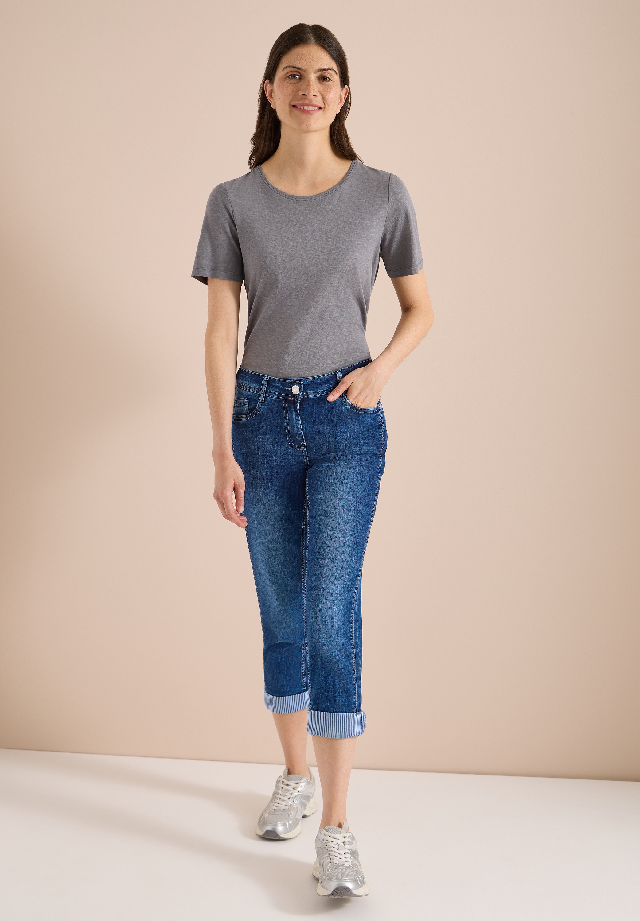 Cecil Comfort-fit-Jeans Middle Waist