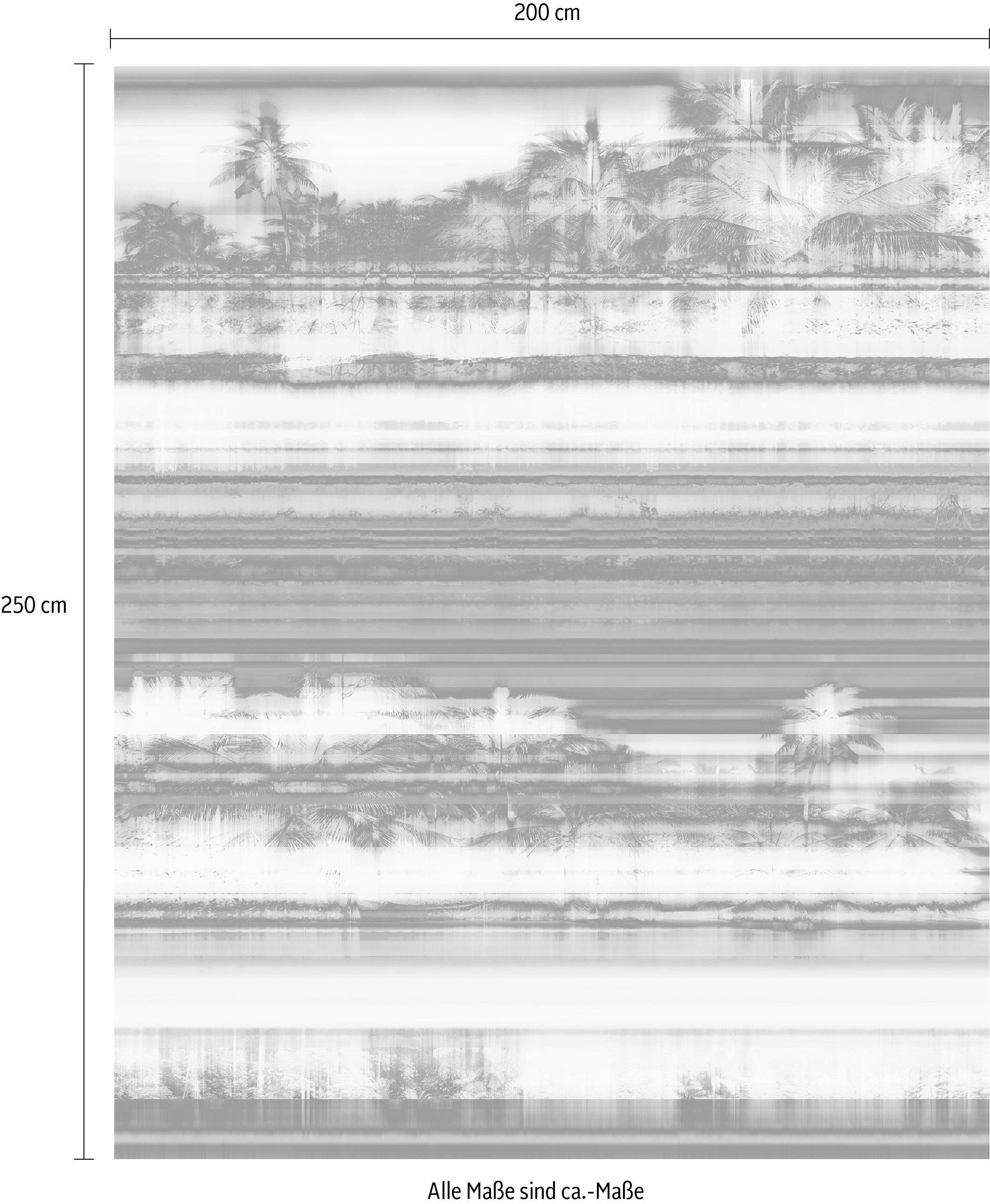 Komar Vliestapete »Digitaldruck Vlies - Miami Radio - Größe 200 x 250 cm«, bedruckt, Wohnzimmer, Schlafzimmer