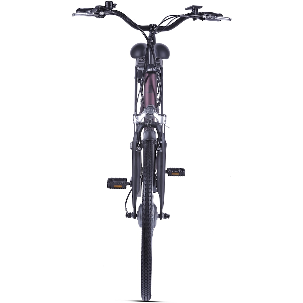 LLobe E-Bike »Metropolitan JOY rot 13 Ah«, 3 Gang, Frontmotor 250 W