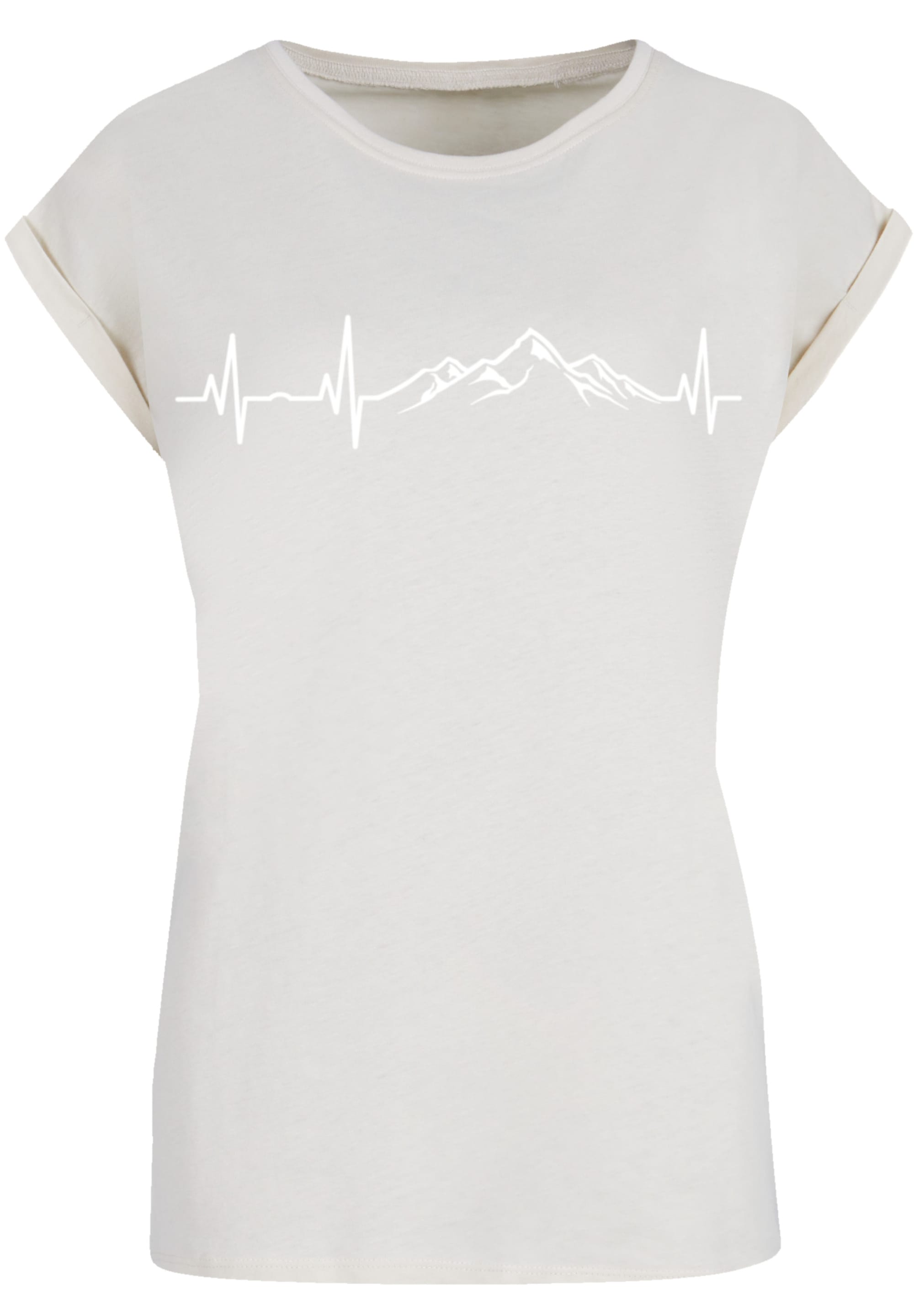 F4NT4STIC T-Shirt »Herzschlag Berge Wandern«, Premium Qualität