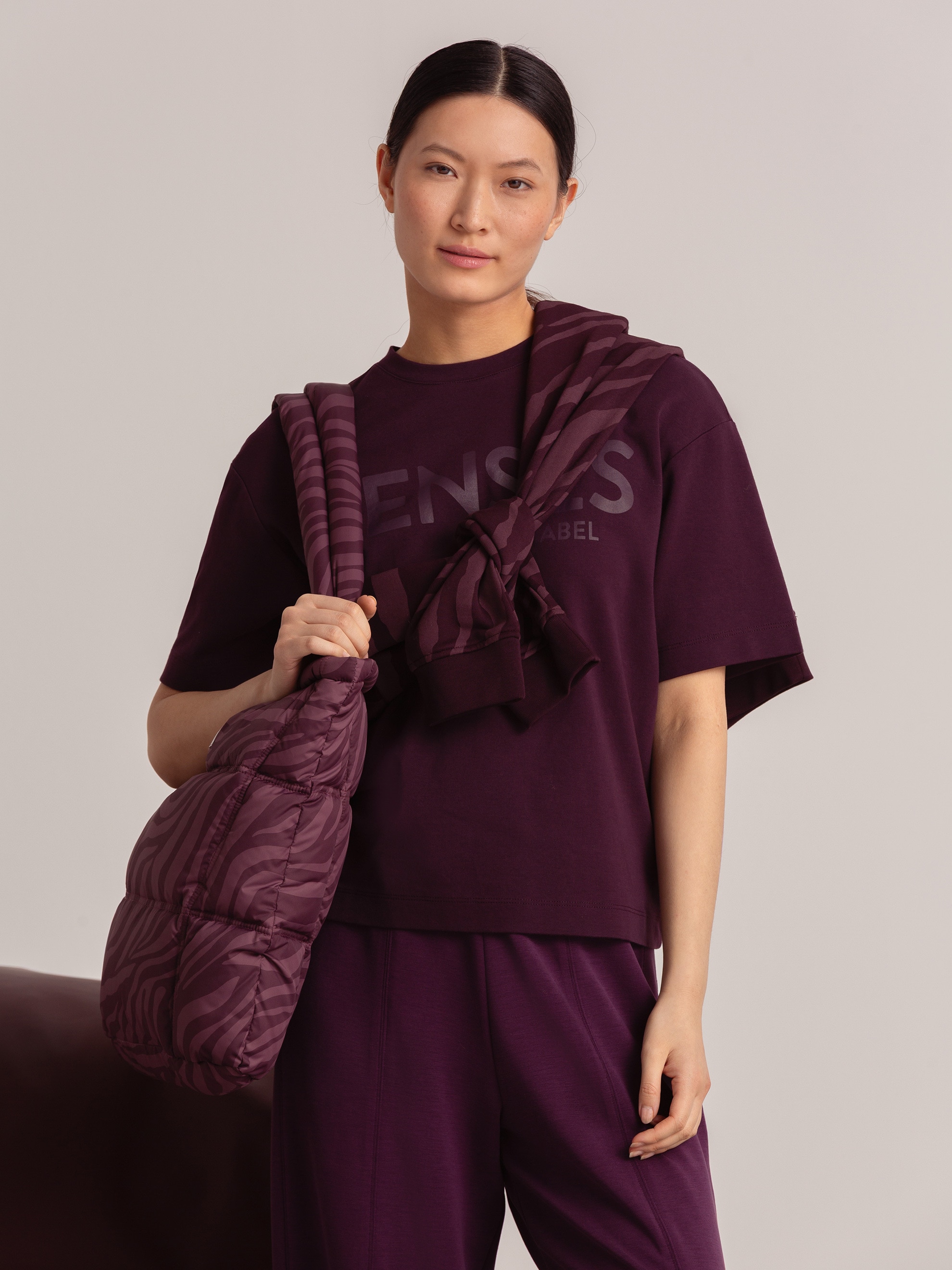 SENSES.THE LABEL Rundhalsshirt aus Baumwolle