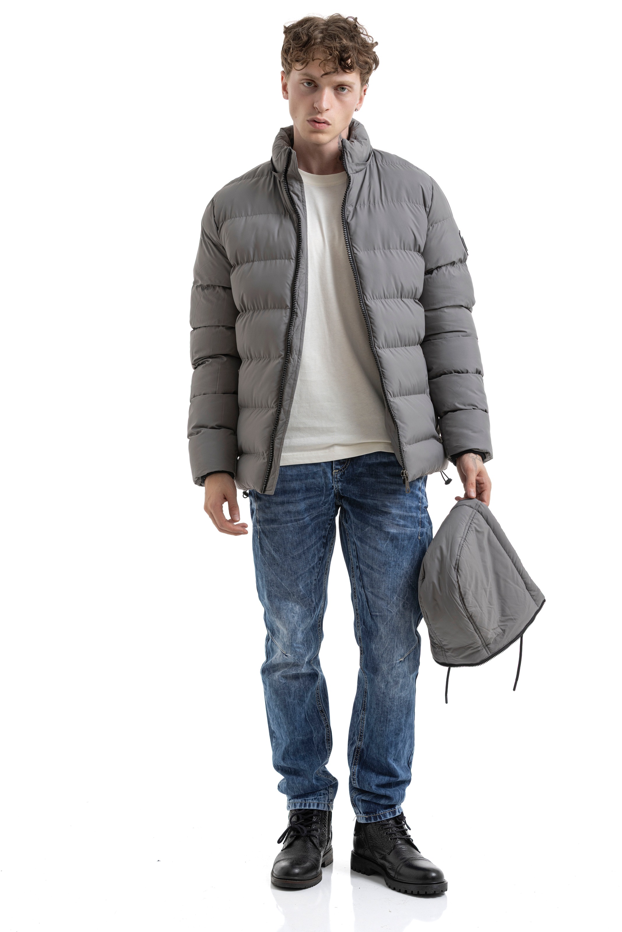 Cipo & Baxx Steppjacke mit Kapuze