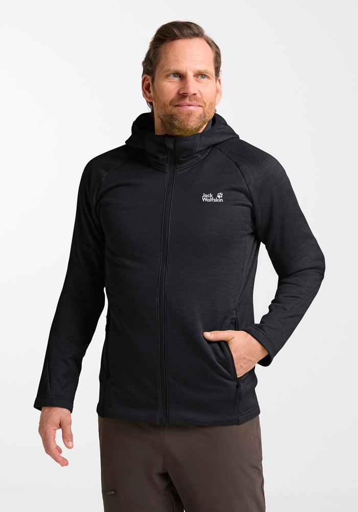 Jack Wolfskin Fleecejacke "PEAK DISTRICT HOODED FZ M" mit Kapuze günstig online kaufen
