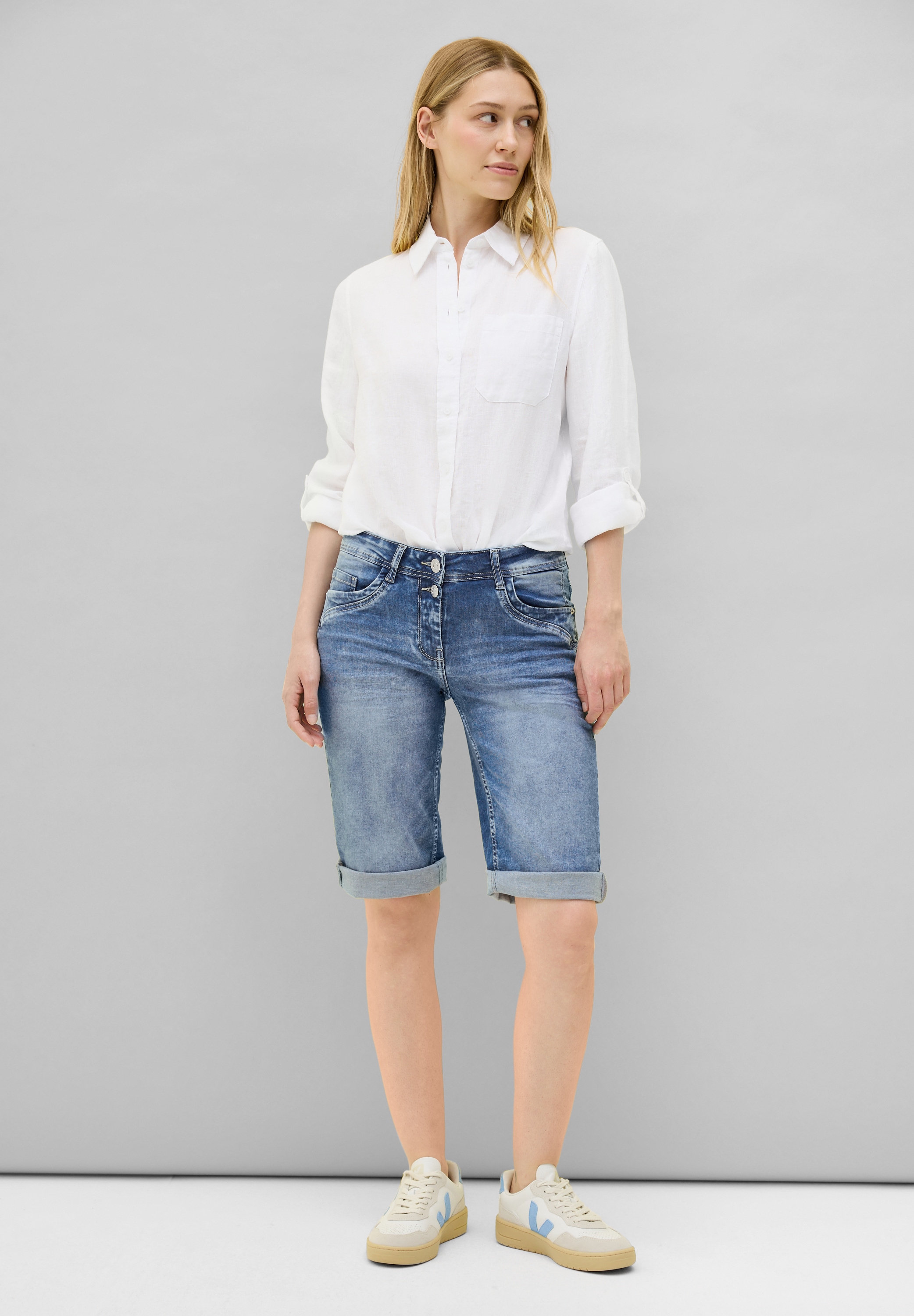 Cecil Slim-fit-Jeans, High Waist