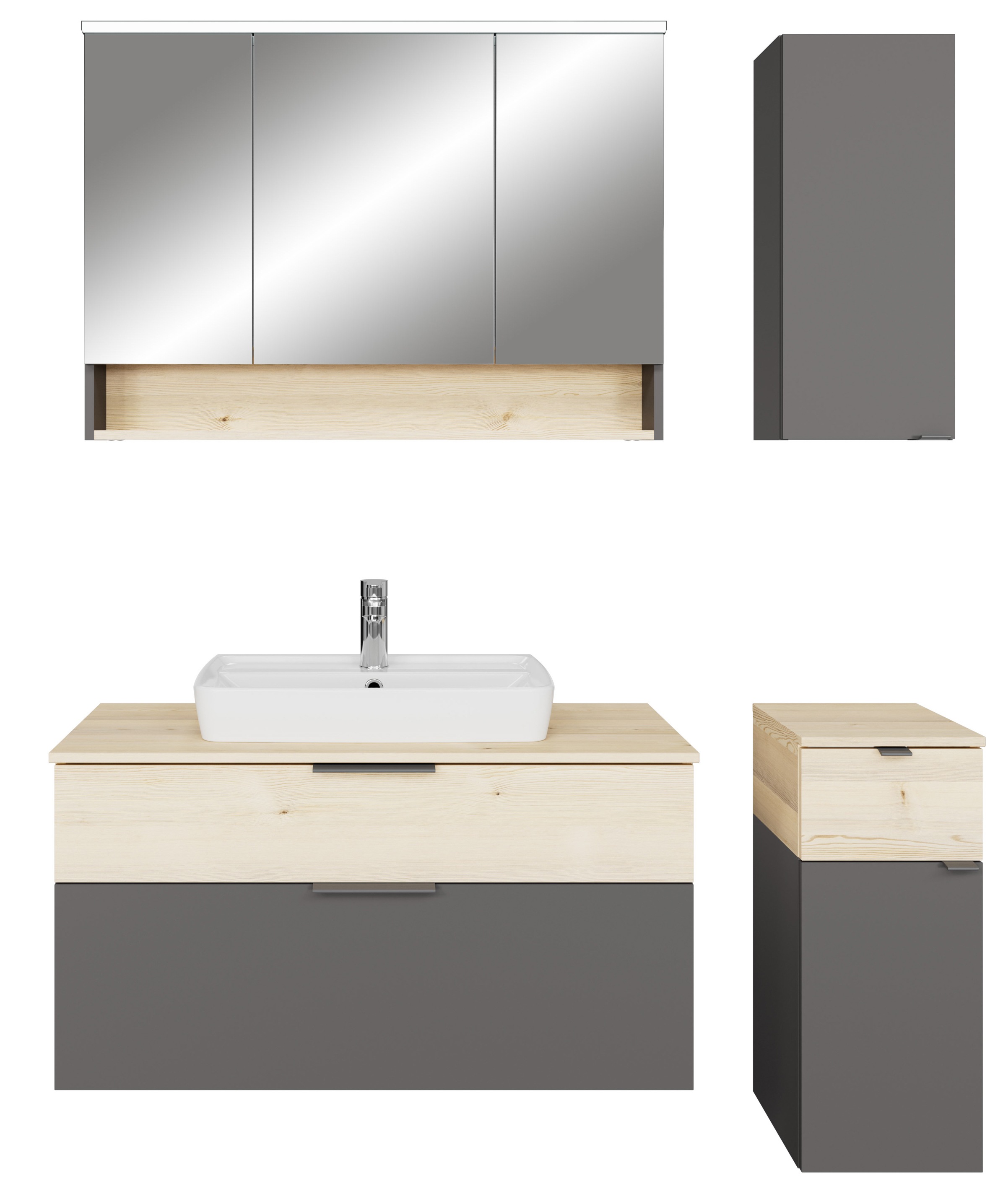 Saphir Badmöbel-Set "Quickset 394" Komplett-Set, 5 Stk. tlg. günstig online kaufen