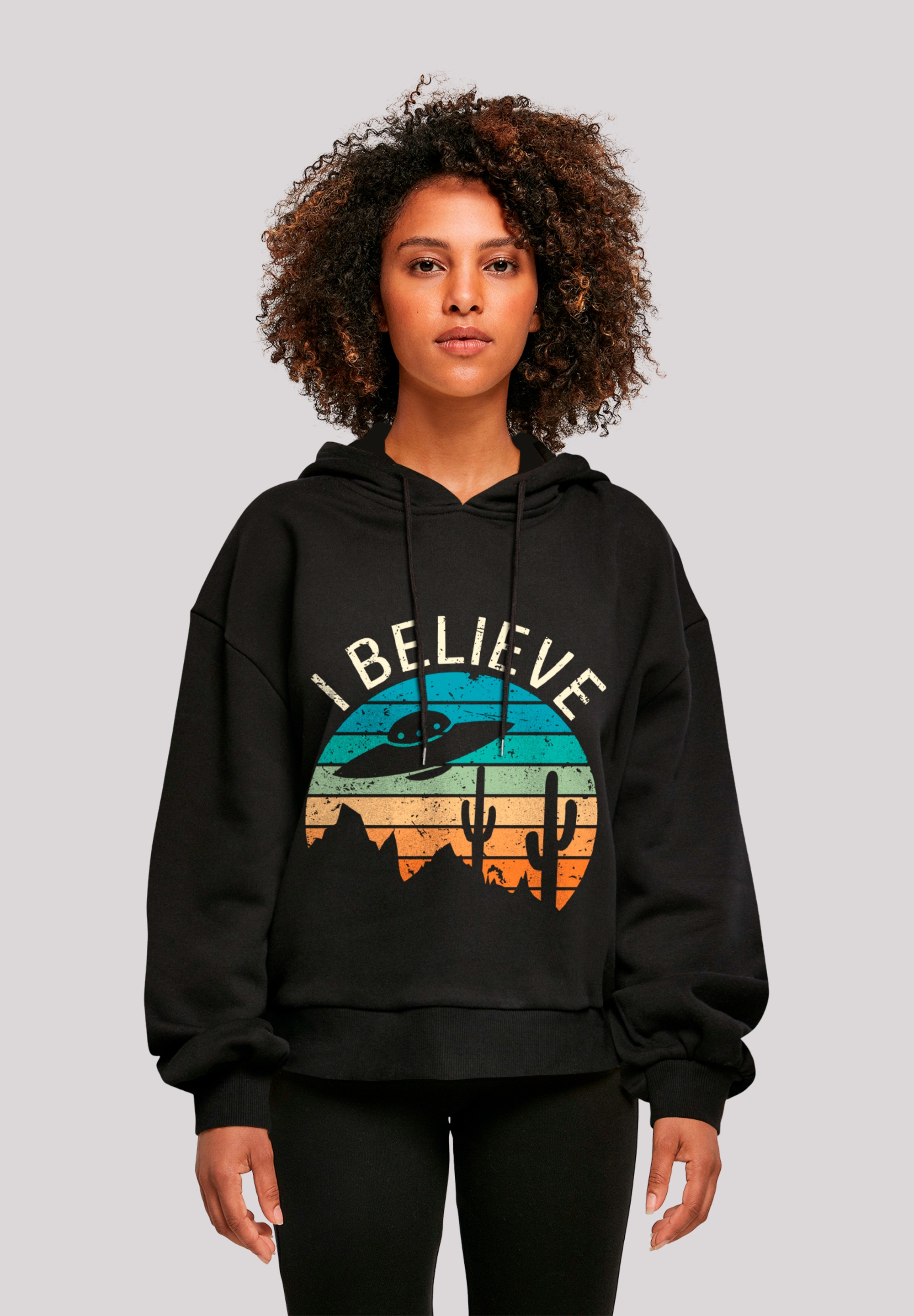 F4NT4STIC Sweatshirt "I Believe UFO Alien Sunset", Premium Qualität günstig online kaufen