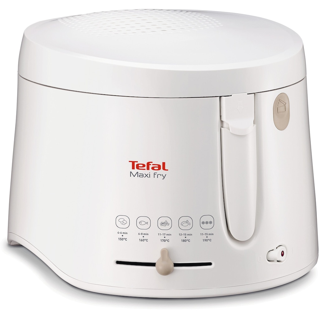 Tefal Fritteuse »FF1000 Maxi Fry«, 1900 W, Kapazität 1,2 kg, mit Öl, wärmeisoliert, automatische Deckelöffnung