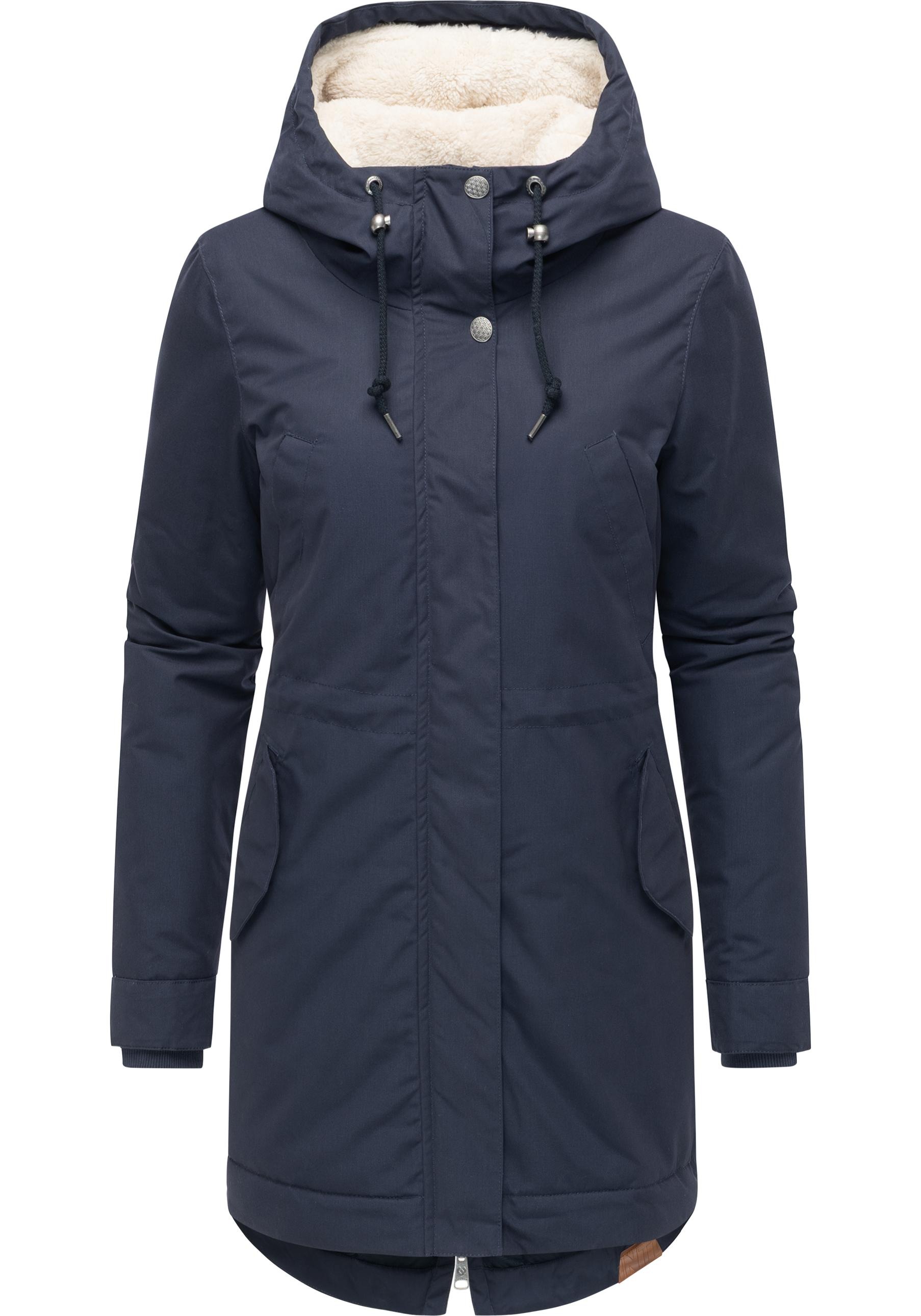 Ragwear Kurzmantel "Cannas YOUMODO" Kurzer Damen Mantel mit verstellbarer Kapuze
