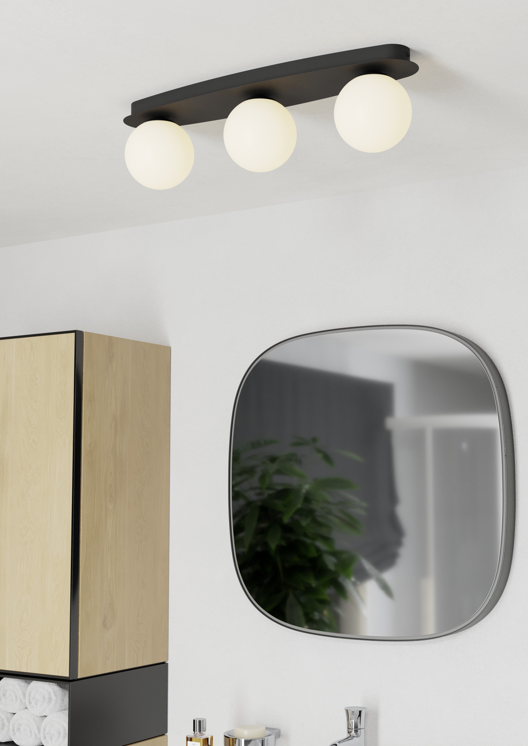 EGLO Deckenleuchte »CASTROVIDO Wand- / Deckenlampe - Stahl - G9 - 3X4,2W - IP44« G9 1 Stk.